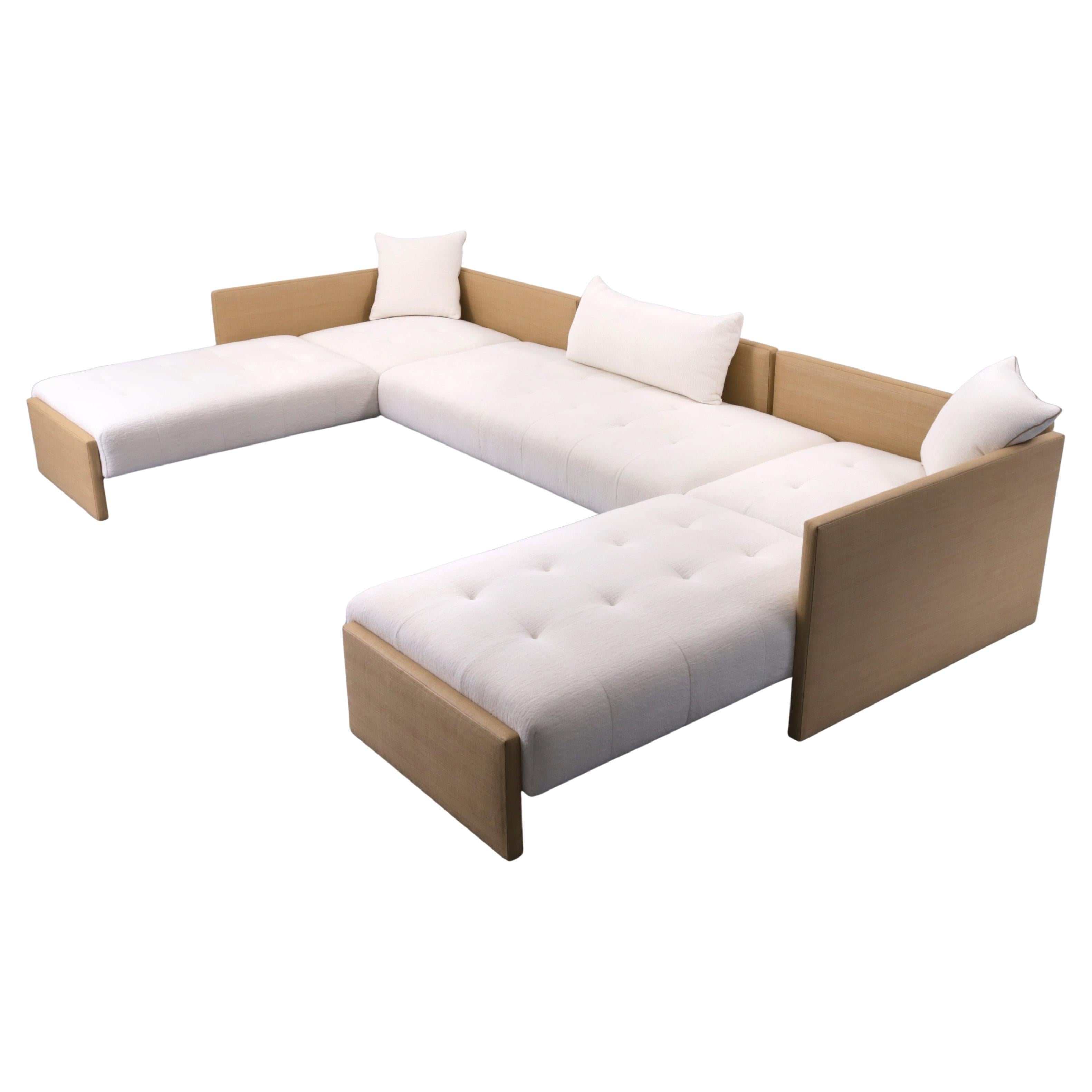 Grand canapé sectionnel sur mesure, 178 "W (285
 Yacht) en vente