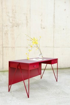 Large Customisable Study Desk with Modesty Panel and Two Drawers