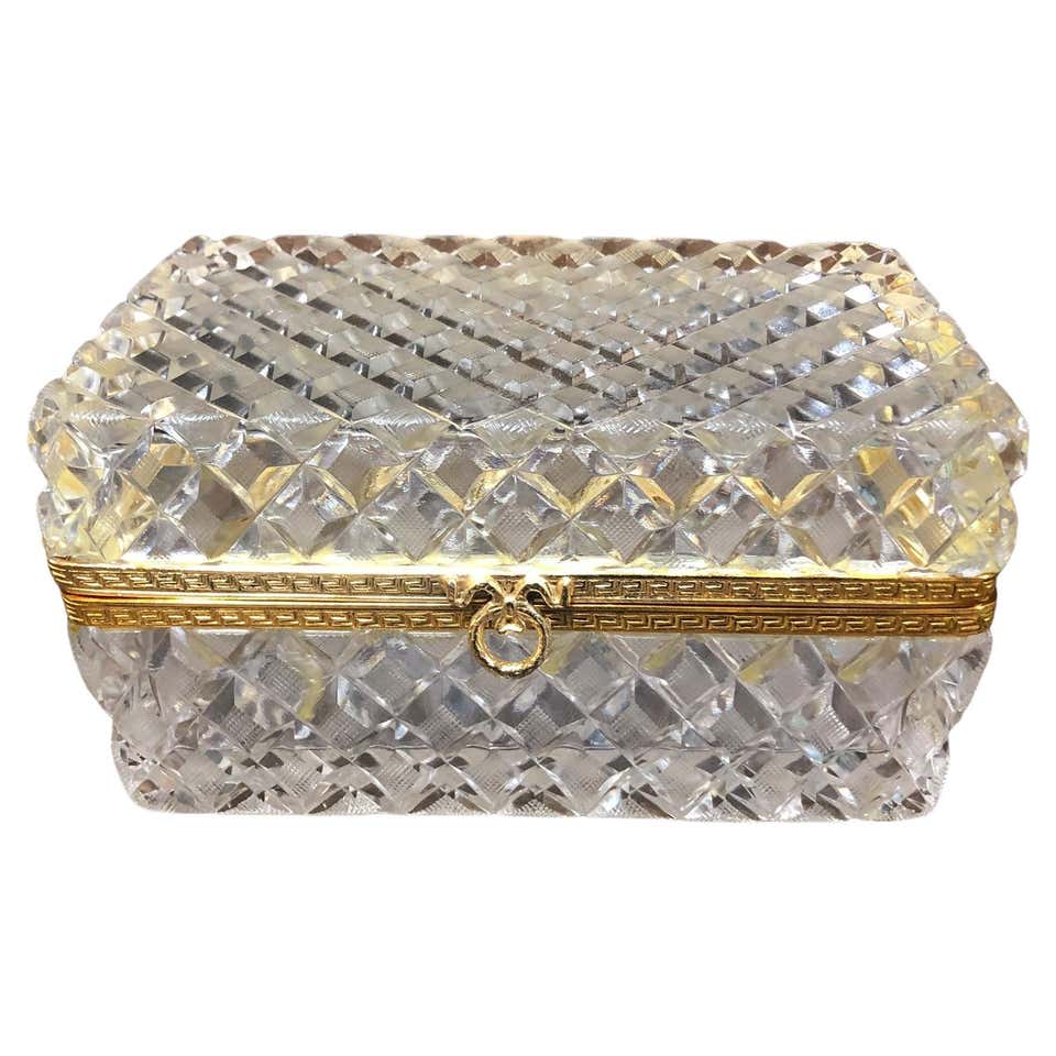 Crystal Boxes - 237 For Sale at 1stDibs | vintage crystal jewelry box ...