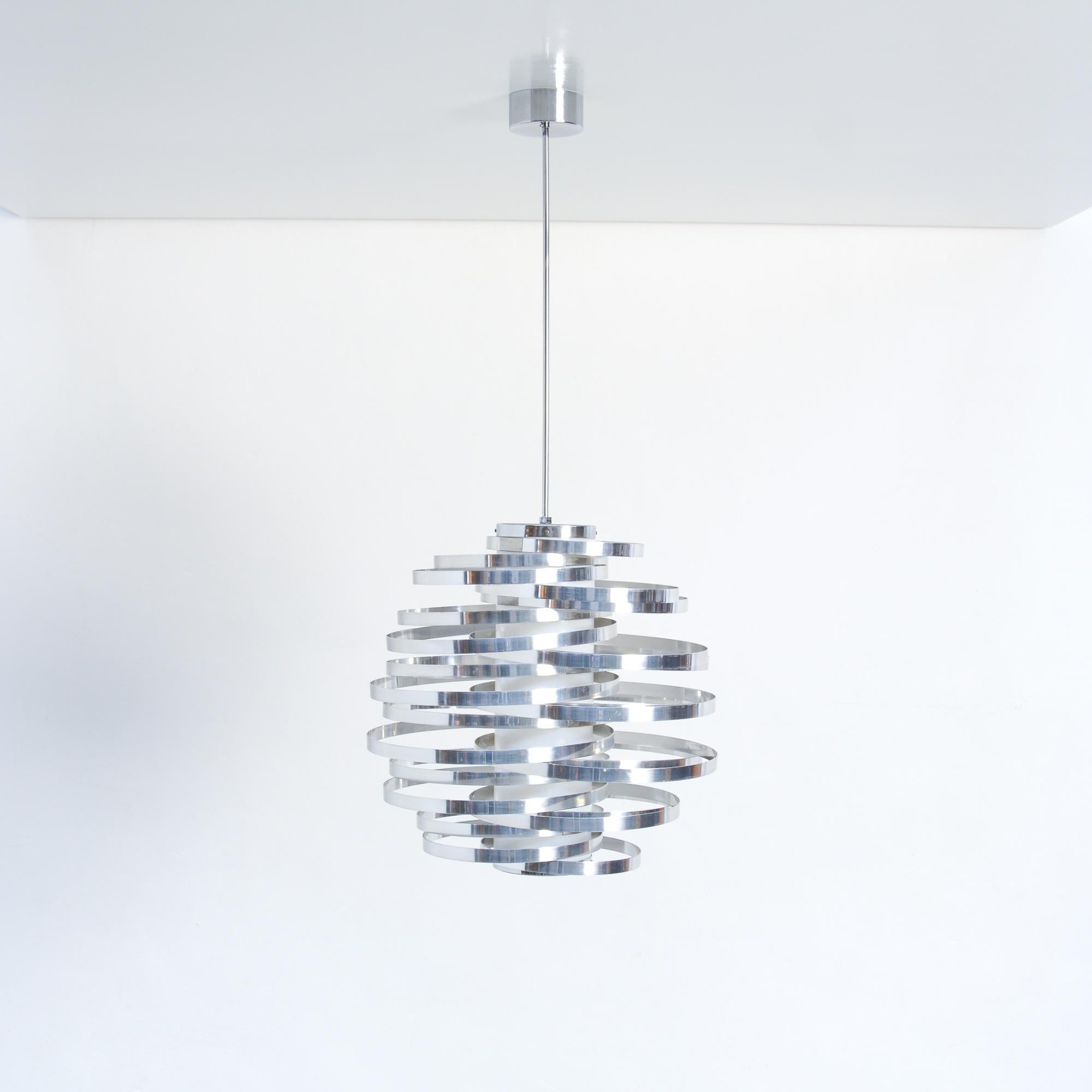 Large Cyclone Chandelier by Gaetano Sciolari In Good Condition In Vlimmeren, BE