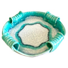 Large Czech Art Deco Alienware Bowl by Ditmar Urbach (1919-1938)
