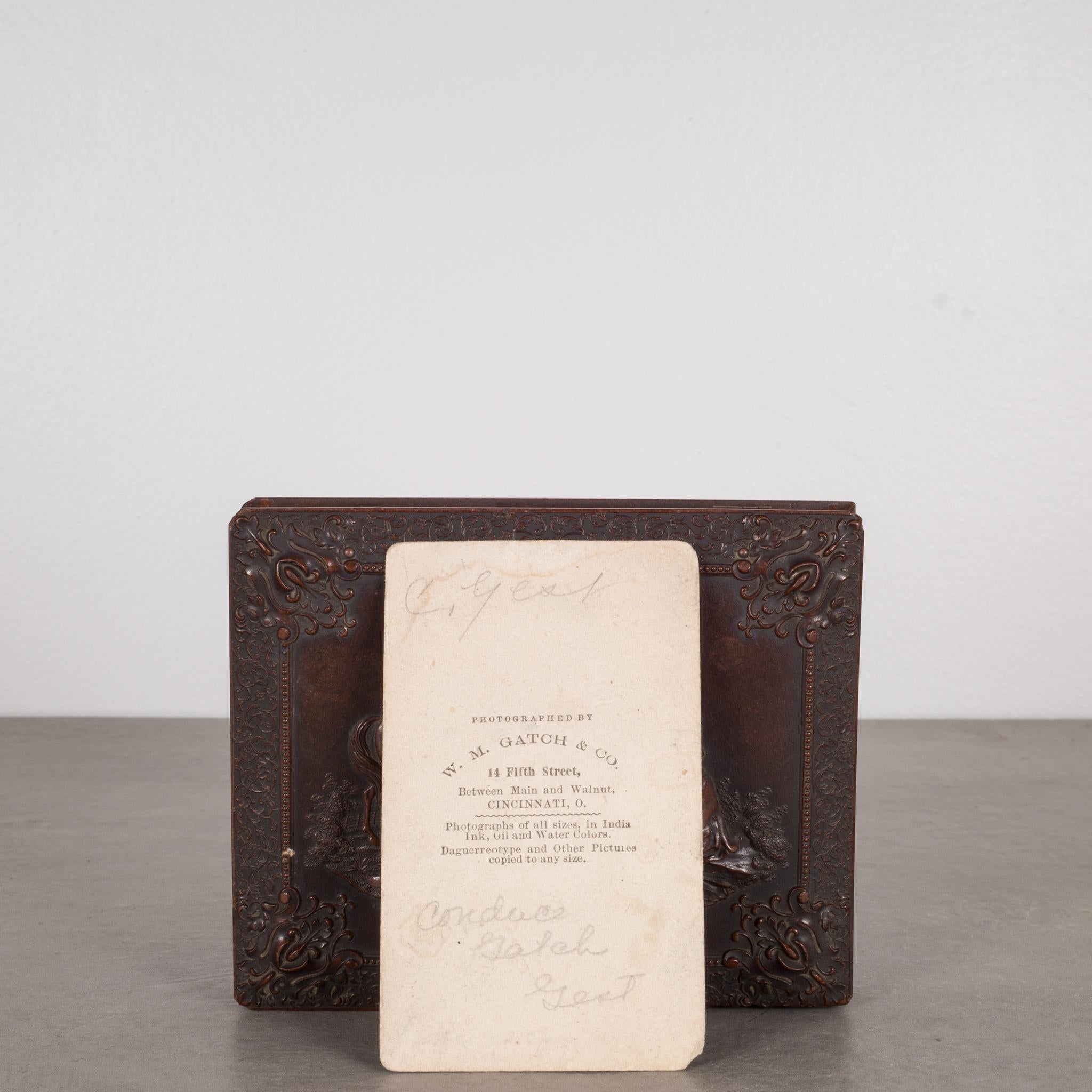 Large Daguerreotype in Embossed Gutta-Percha Case, c. 1839-1860s 4