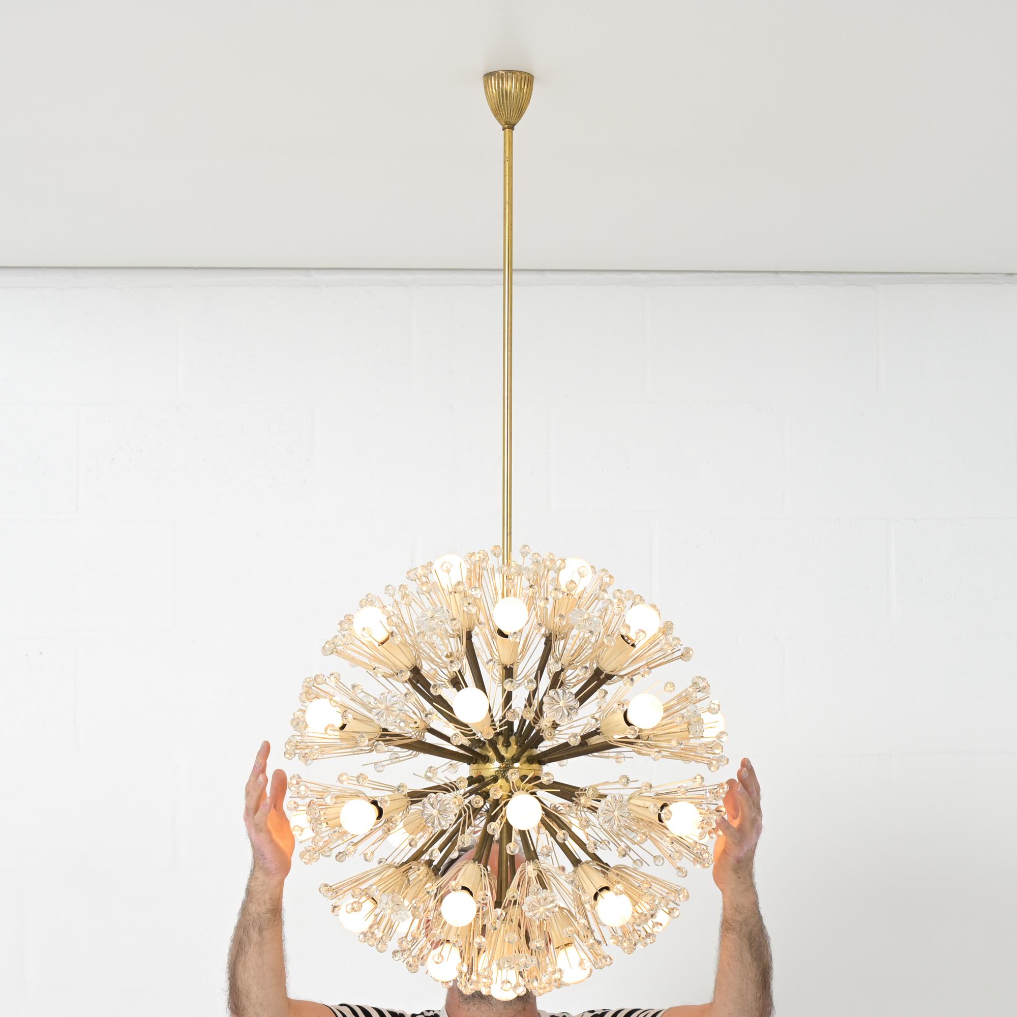 Gran lámpara Dandelion de Emil Stejnar para Rupert Nikoll en venta 6
