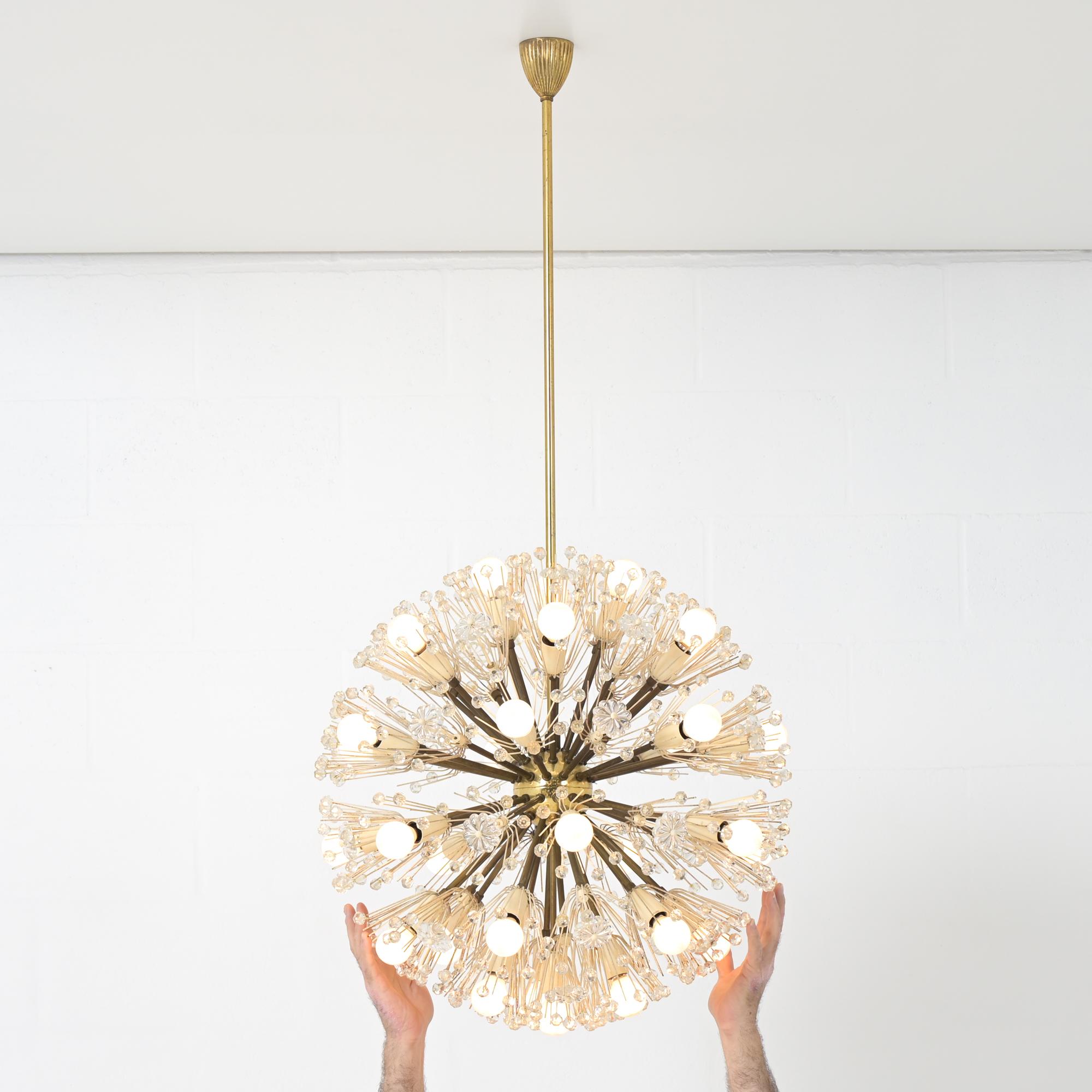 Gran lámpara Dandelion de Emil Stejnar para Rupert Nikoll en venta 7