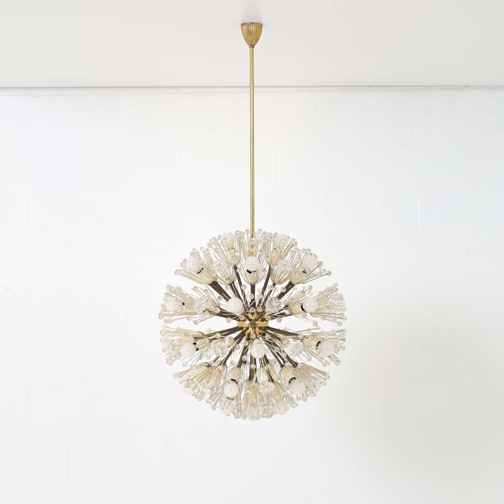 Gran lámpara Dandelion de Emil Stejnar para Rupert Nikoll en venta 10