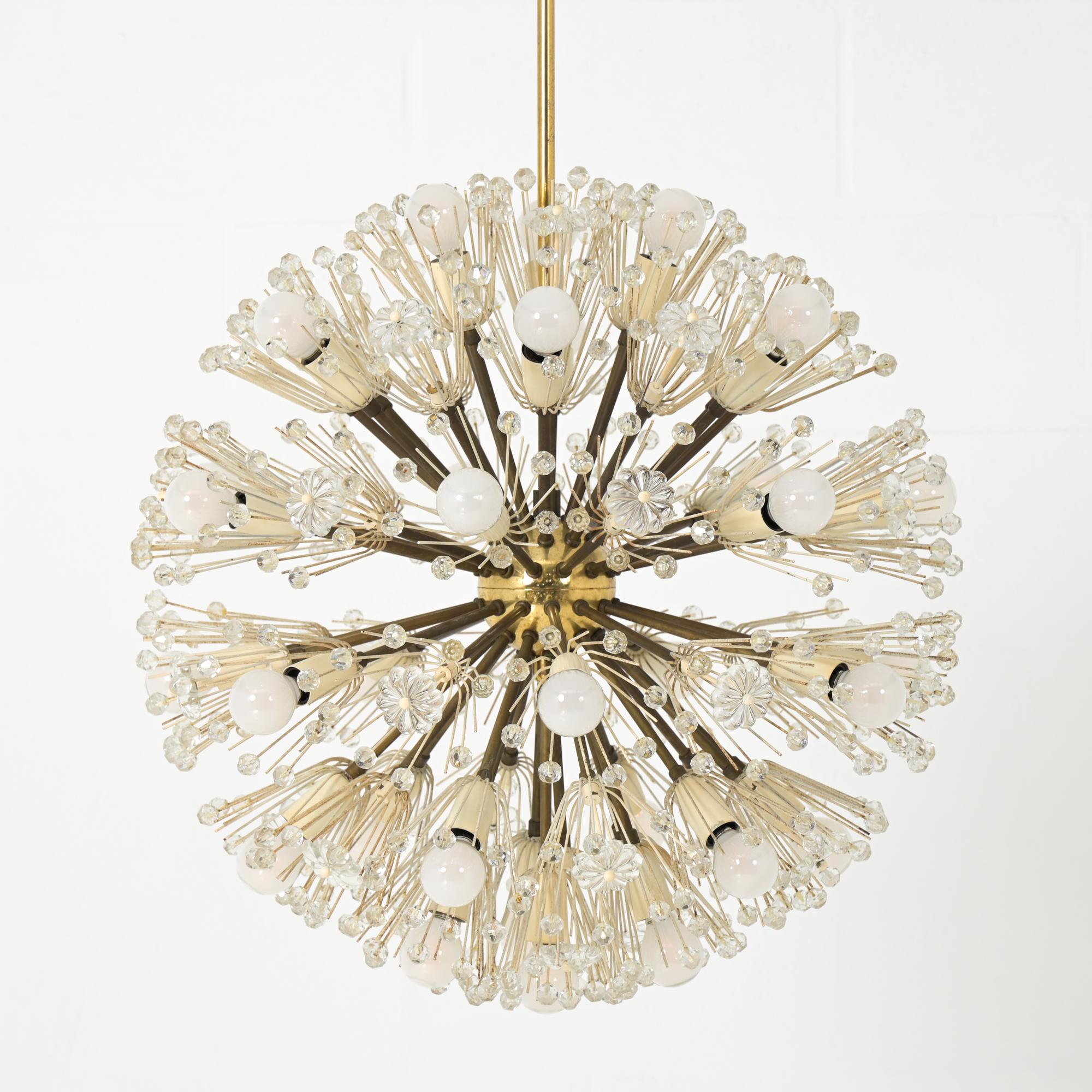 Gran lámpara Dandelion de Emil Stejnar para Rupert Nikoll en venta 11
