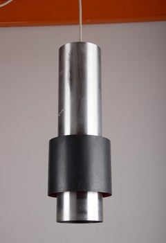 Large Danish aluminum pendant light, Zénith model, Jo Hammerborg for Fog & Mørup