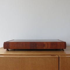 Large Danish Block Teak Chopping Block Board by Ernest Sohn