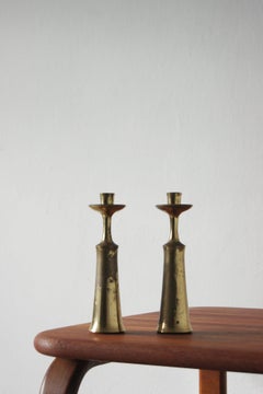 Grandi candelabri danesi in ottone di Jens Harald Quistgaard per IHQ, anni '60, set di