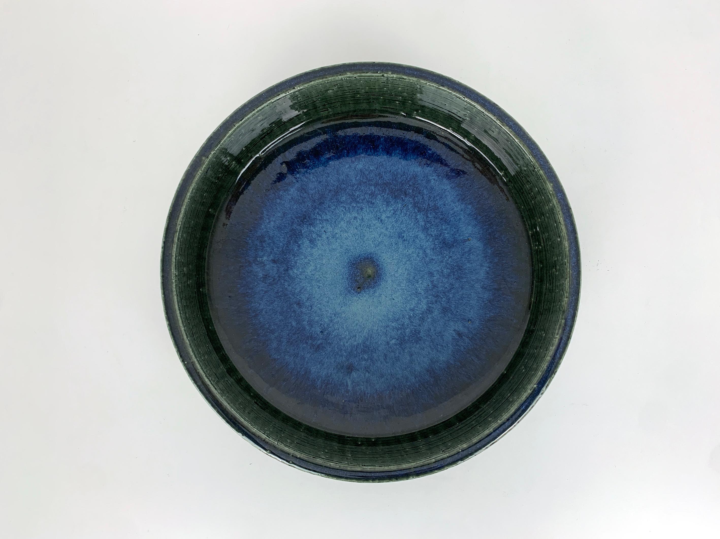 Large danish Ceramic Bowl Palshus Denmark Per & Annelise Linnemann-Schmidt In Excellent Condition For Sale In Vorst, BE