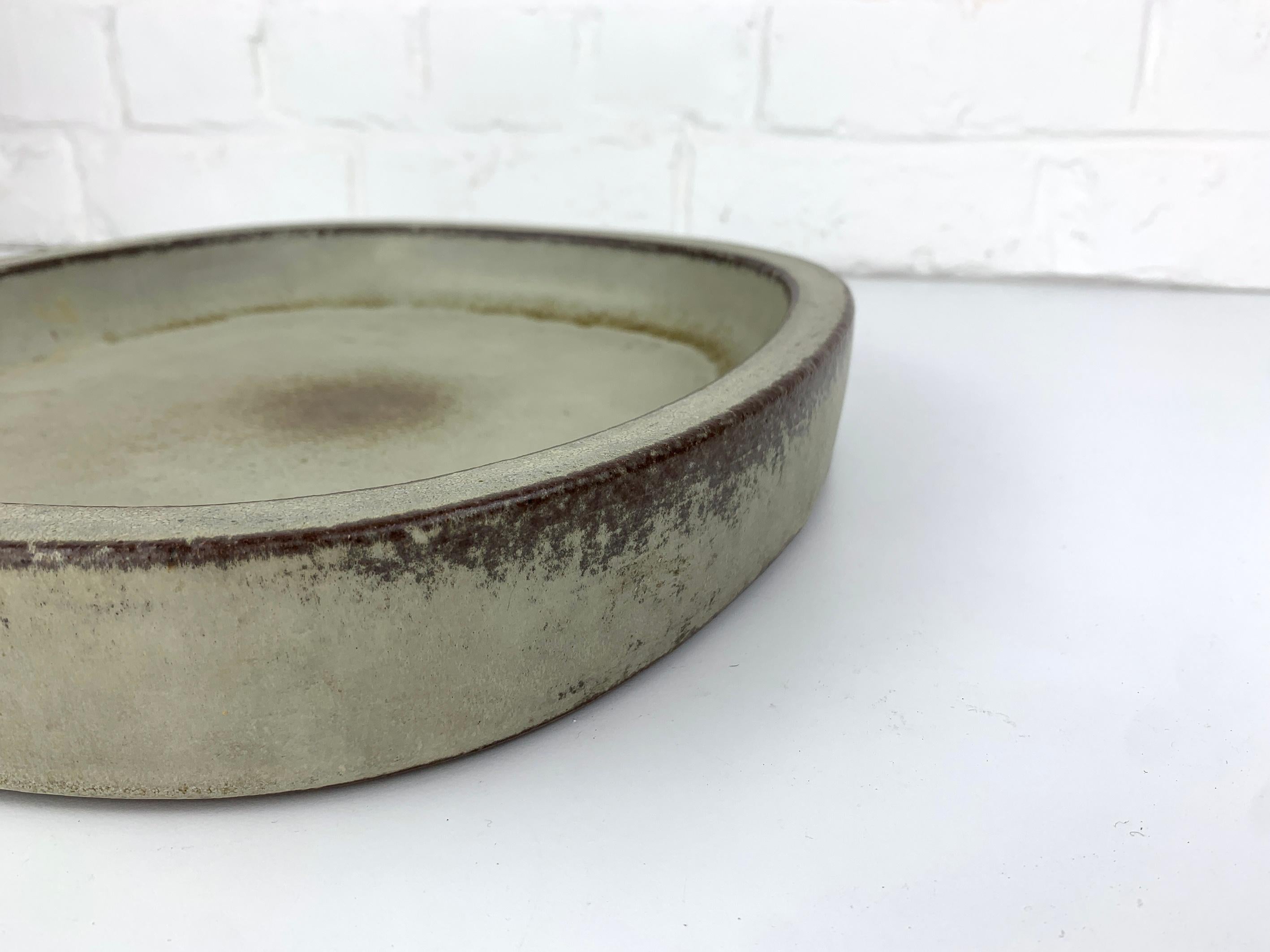 20th Century Large danish Ceramic Dish Bowl Palshus Denmark Per & Annelise Linnemann-Schmidt For Sale