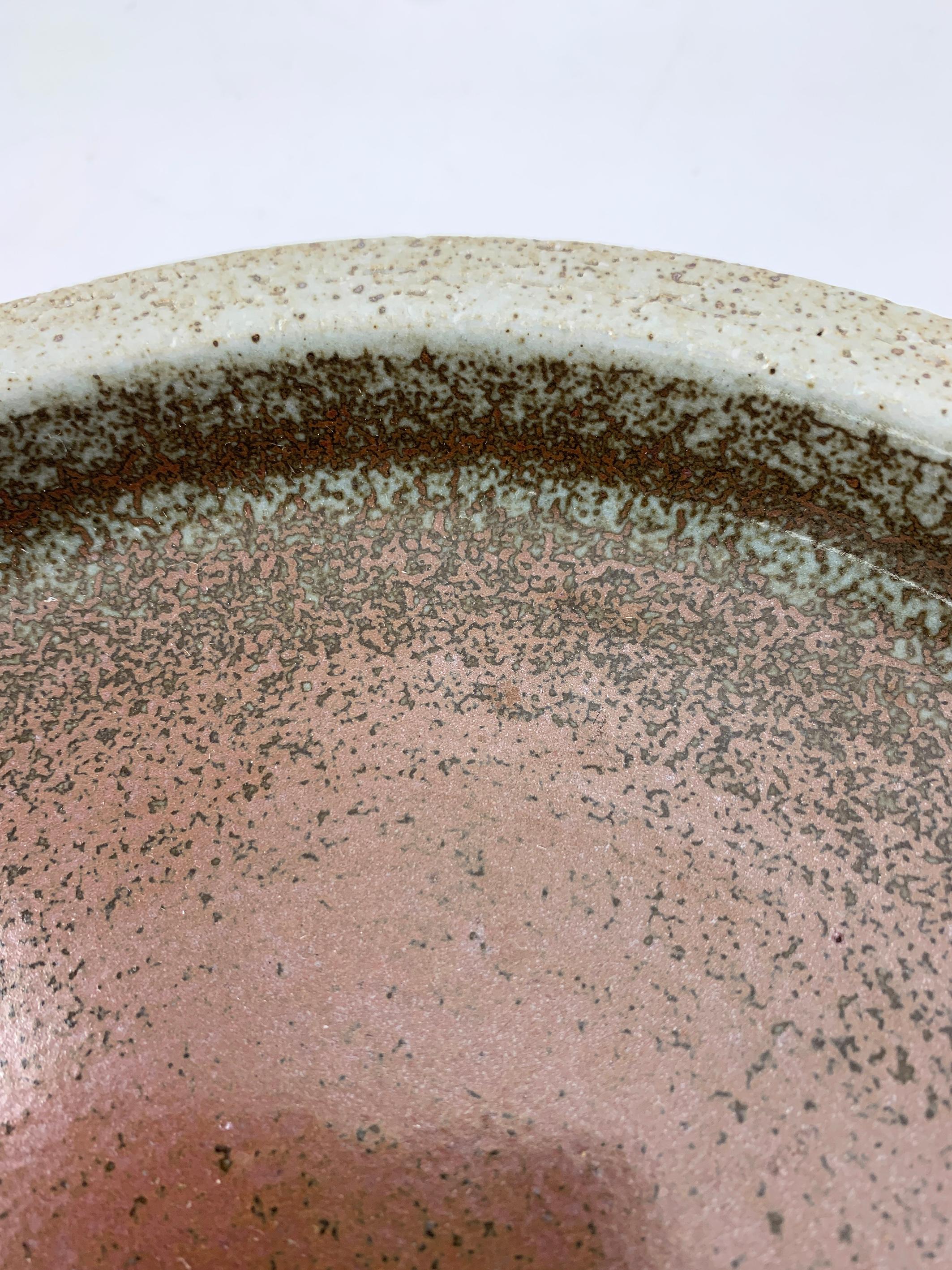 20th Century Large danish Ceramic Dish Bowl Palshus Denmark Per & Annelise Linnemann-Schmidt For Sale