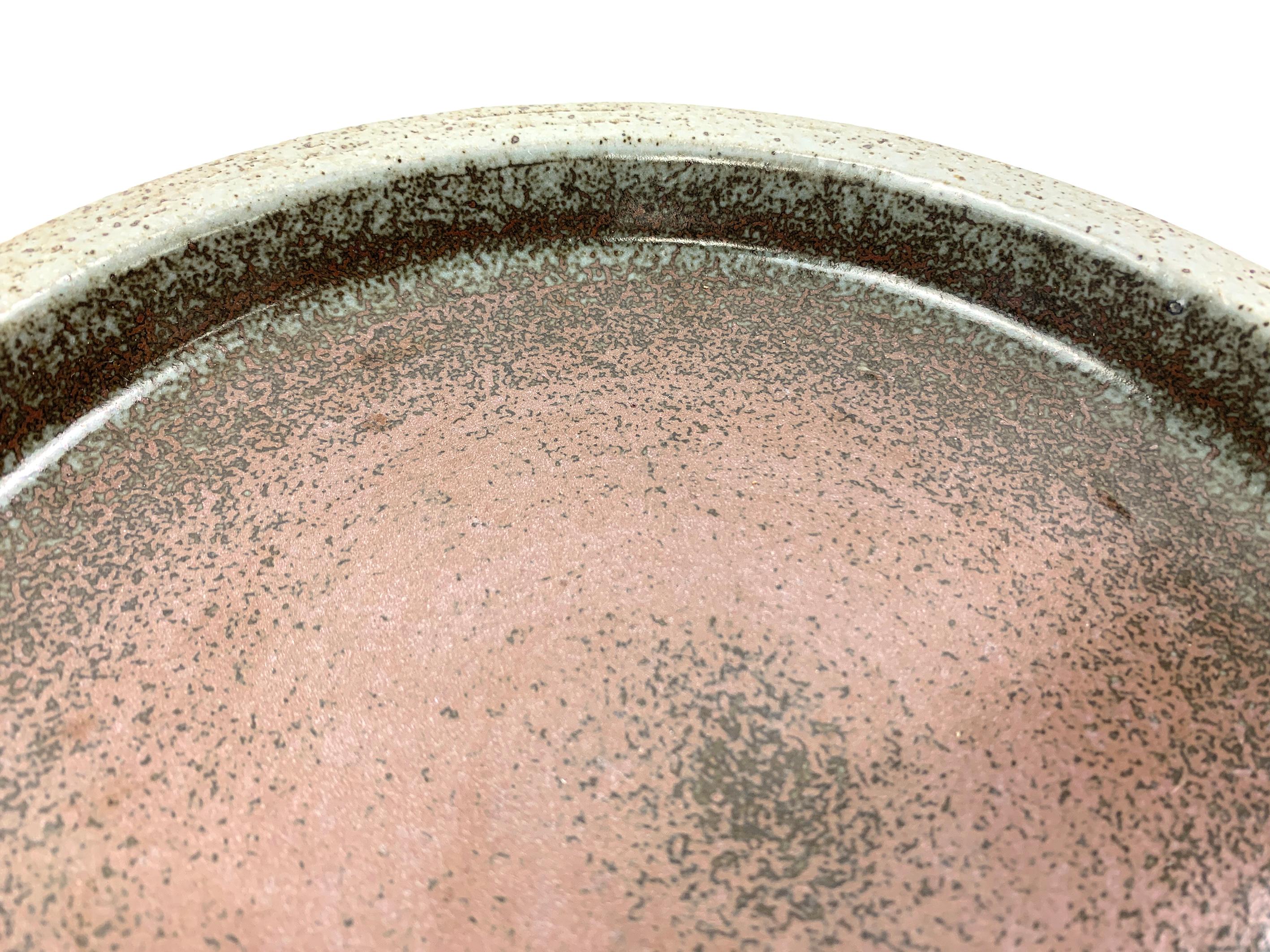 Large danish Ceramic Dish Bowl Palshus Denmark Per & Annelise Linnemann-Schmidt For Sale 1