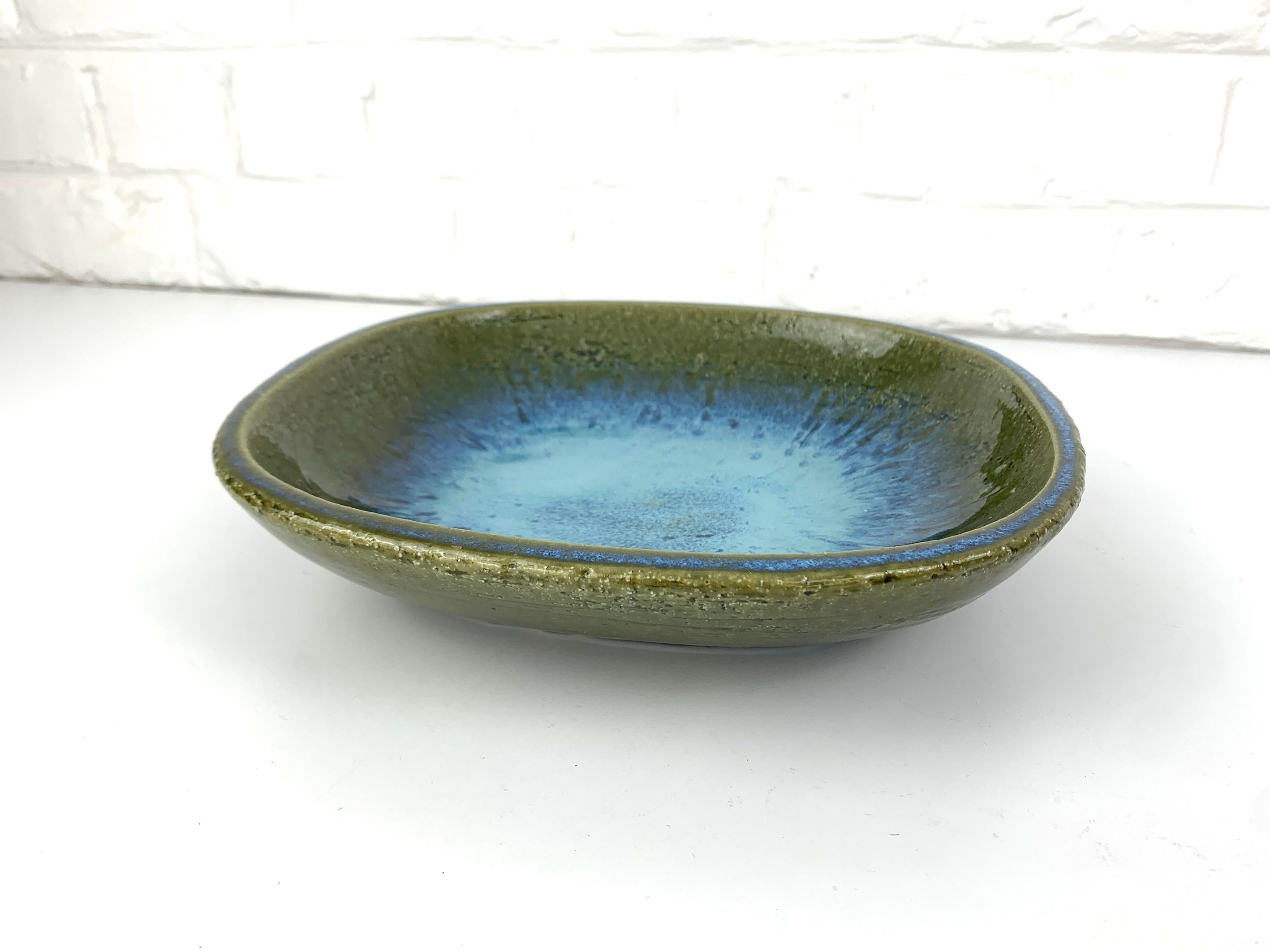 Large danish Ceramic Dish Bowl Palshus Denmark Per & Annelise Linnemann-Schmidt For Sale 2