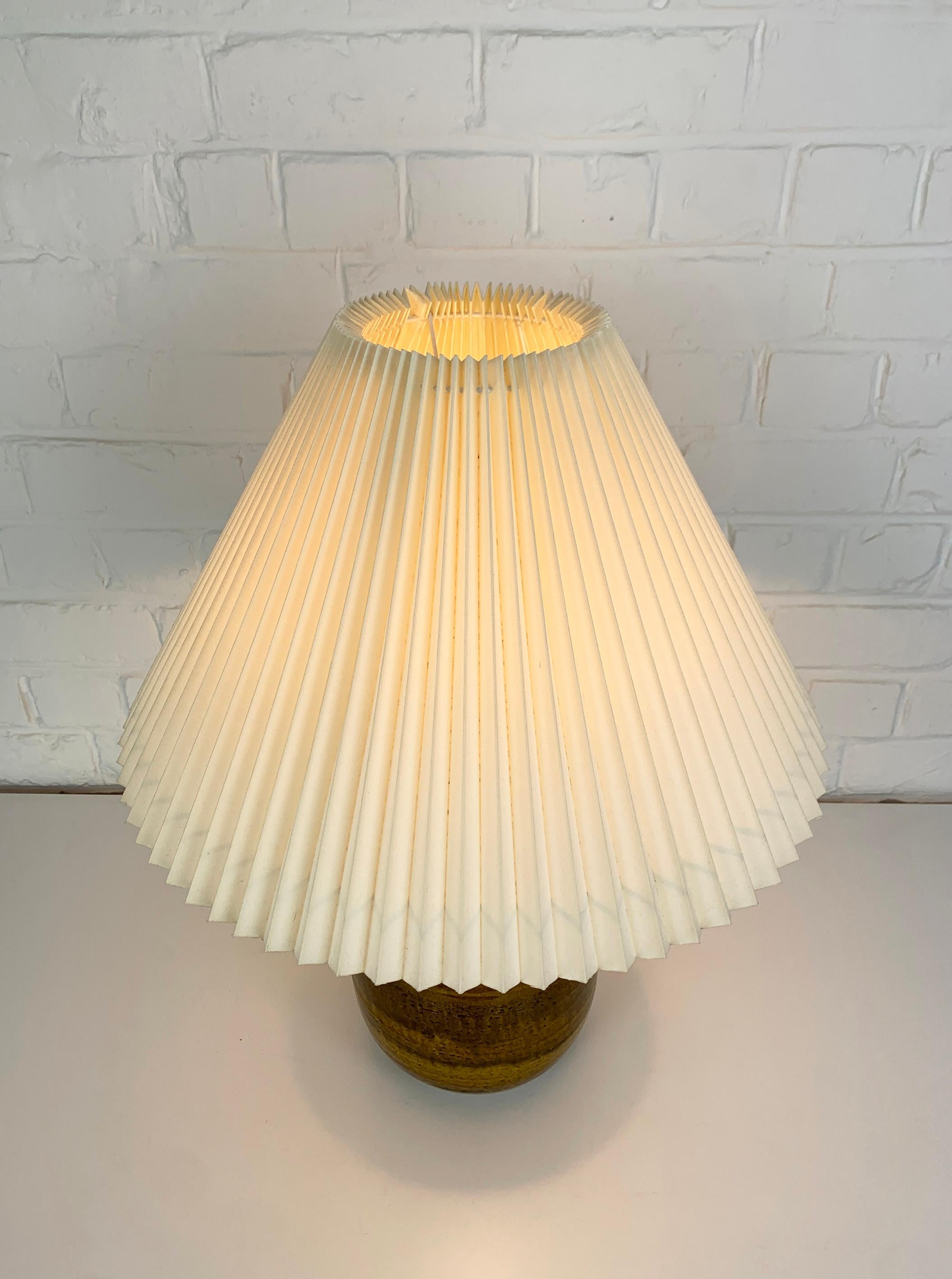 Large Danish Ceramic Table Lamp, Stoneware, Nils Kähler for HAK, Denmark 1960s For Sale 9