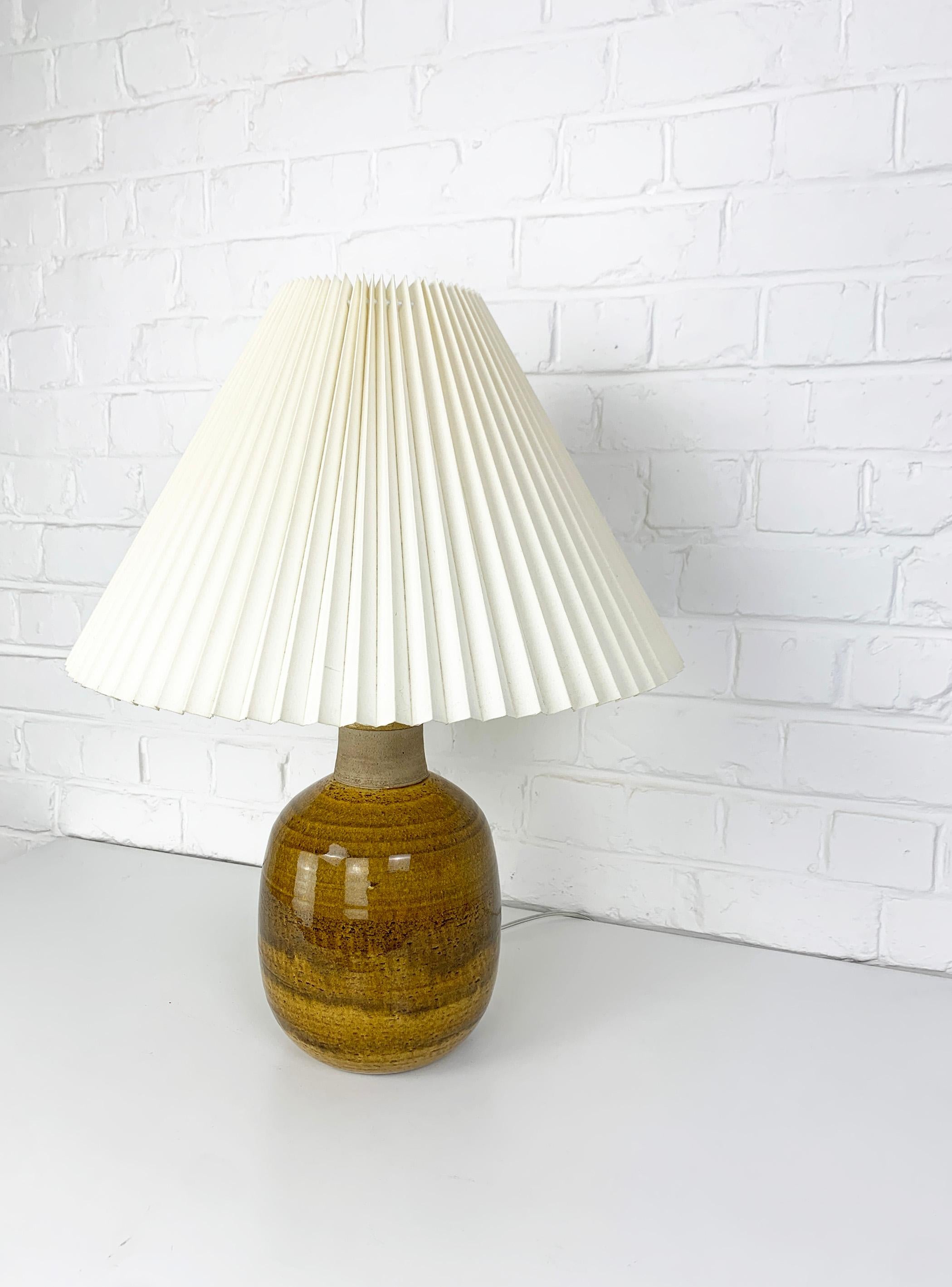 Large Danish Ceramic Table Lamp, Stoneware, Nils Kähler for HAK, Denmark 1960s For Sale 2