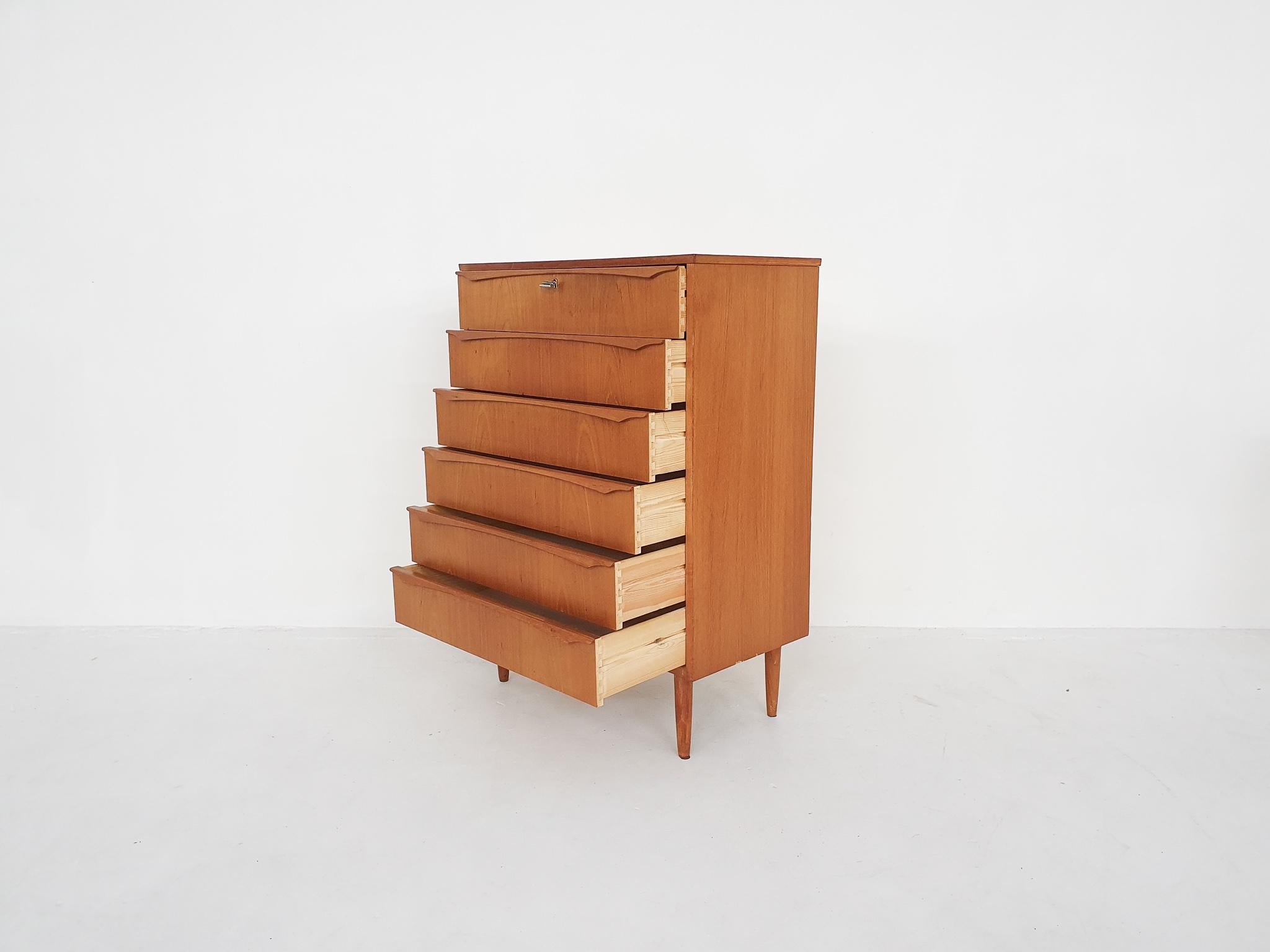 Large Danish Chest of Drawers in Teak, 1960s 7
