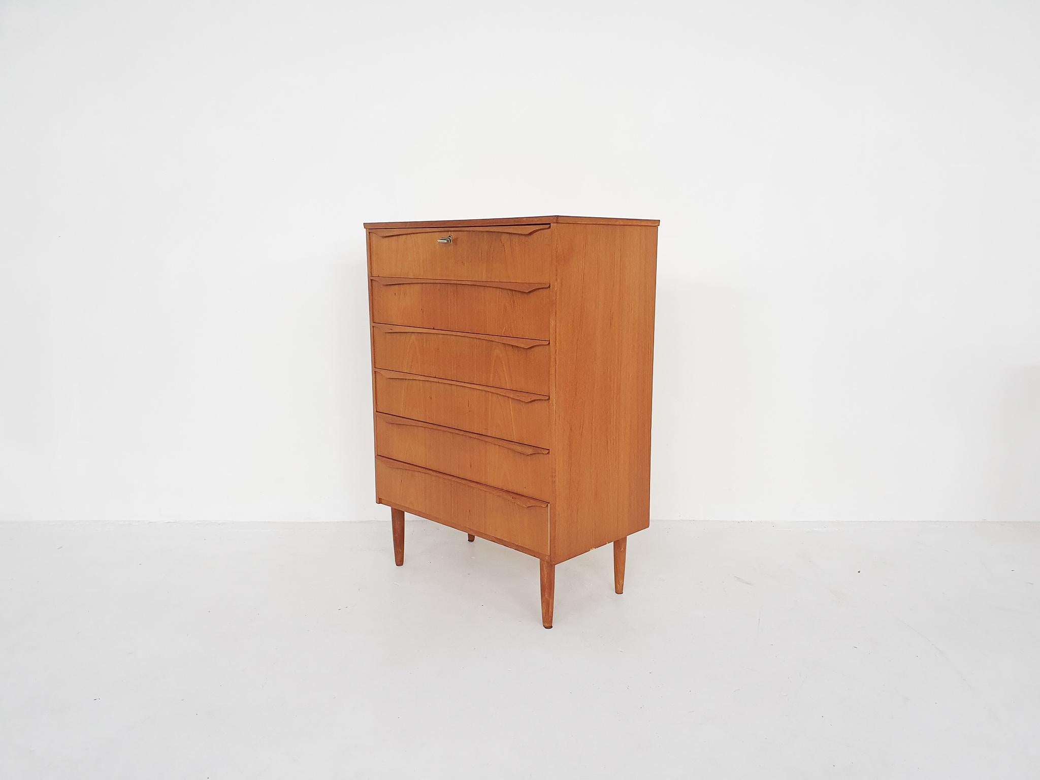 Large Danish Chest of Drawers in Teak, 1960s In Good Condition In Amsterdam, NL
