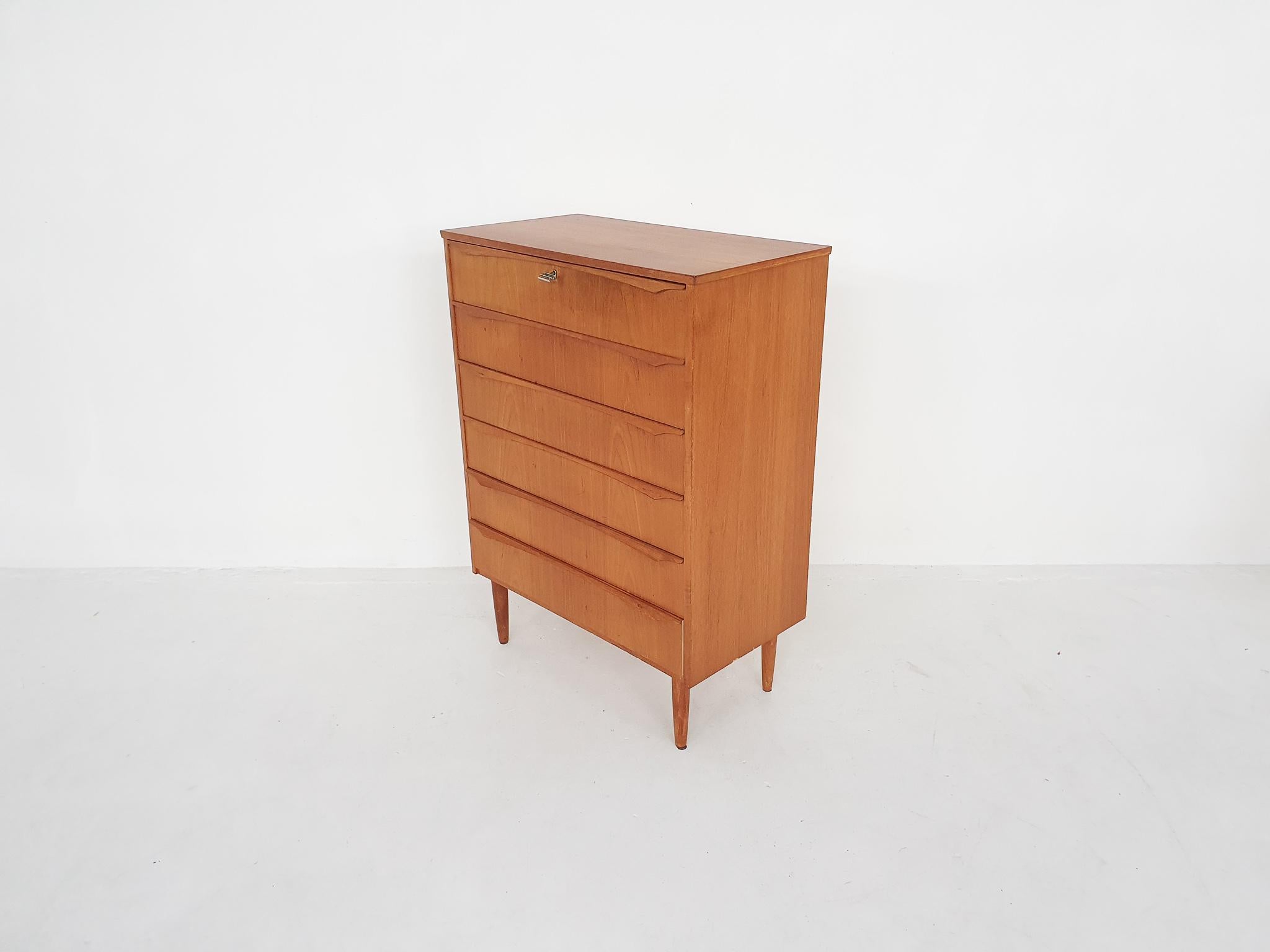 Mid-20th Century Large Danish Chest of Drawers in Teak, 1960s