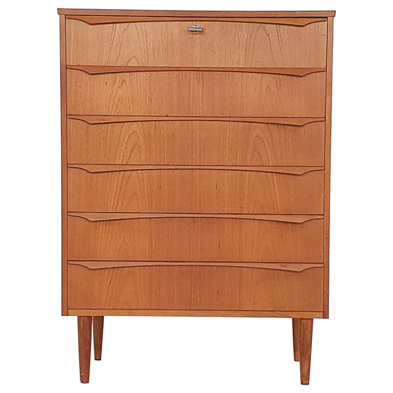 Large Danish Chest of Drawers in Teak, 1960s