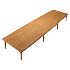 Large Danish Conference or Dining Table in Teak 16 feet 