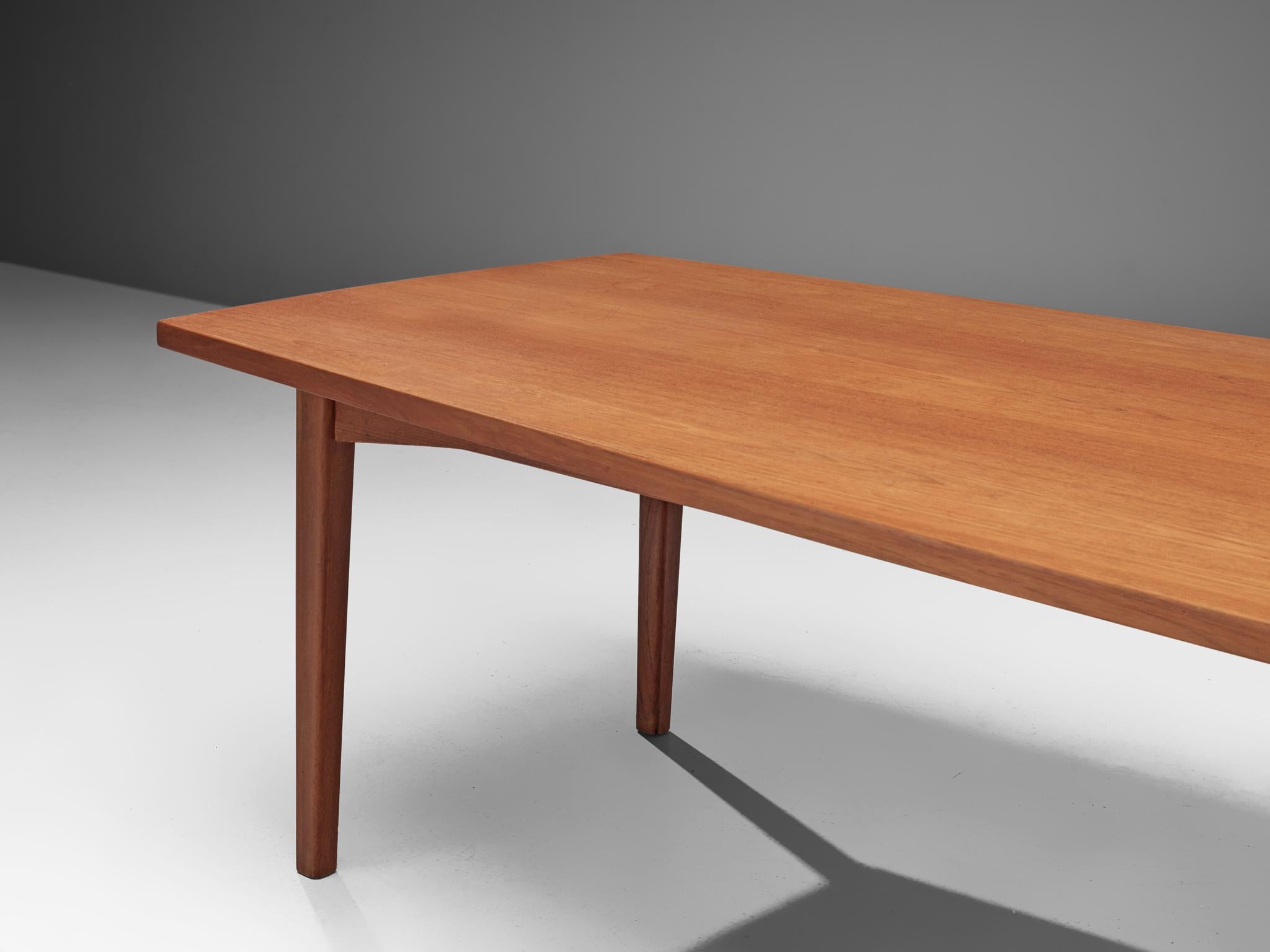 Beech Large Danish Conference Table in Teak