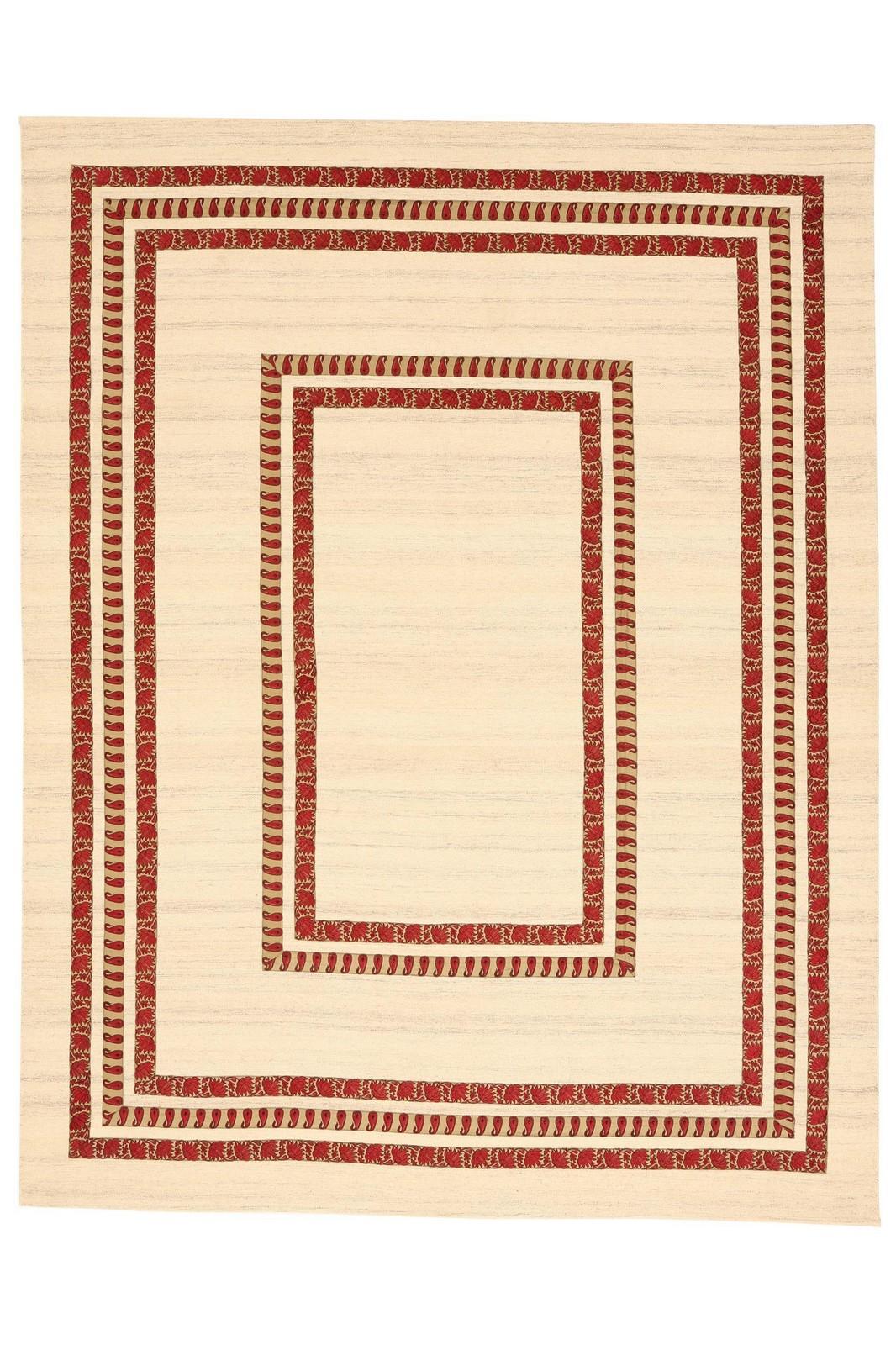 Mid-Century Modern Large Danish Cotton and Wool Kilim Carpet