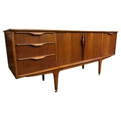 Large Danish Designed Midcentury Vintage Teak Retro Credenza / Sideboard, 1960s