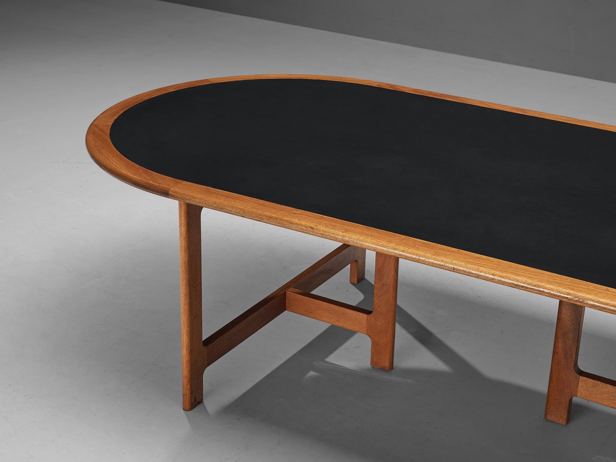 Mid-20th Century Large Danish Dining Table in Solid Teak
