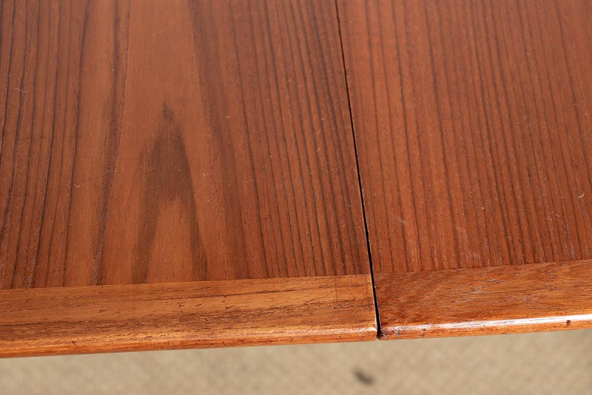 Large Danish Extendable Dining Table, 260 cm, in Teak by Henry Walter Klein 1960 For Sale 7