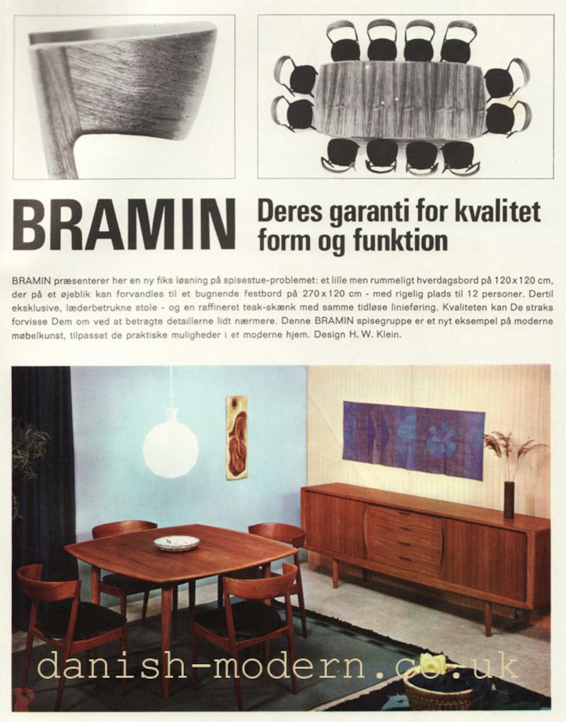 Large Danish Extendable Dining Table, 260 cm, in Teak by Henry Walter Klein 1960 For Sale 14