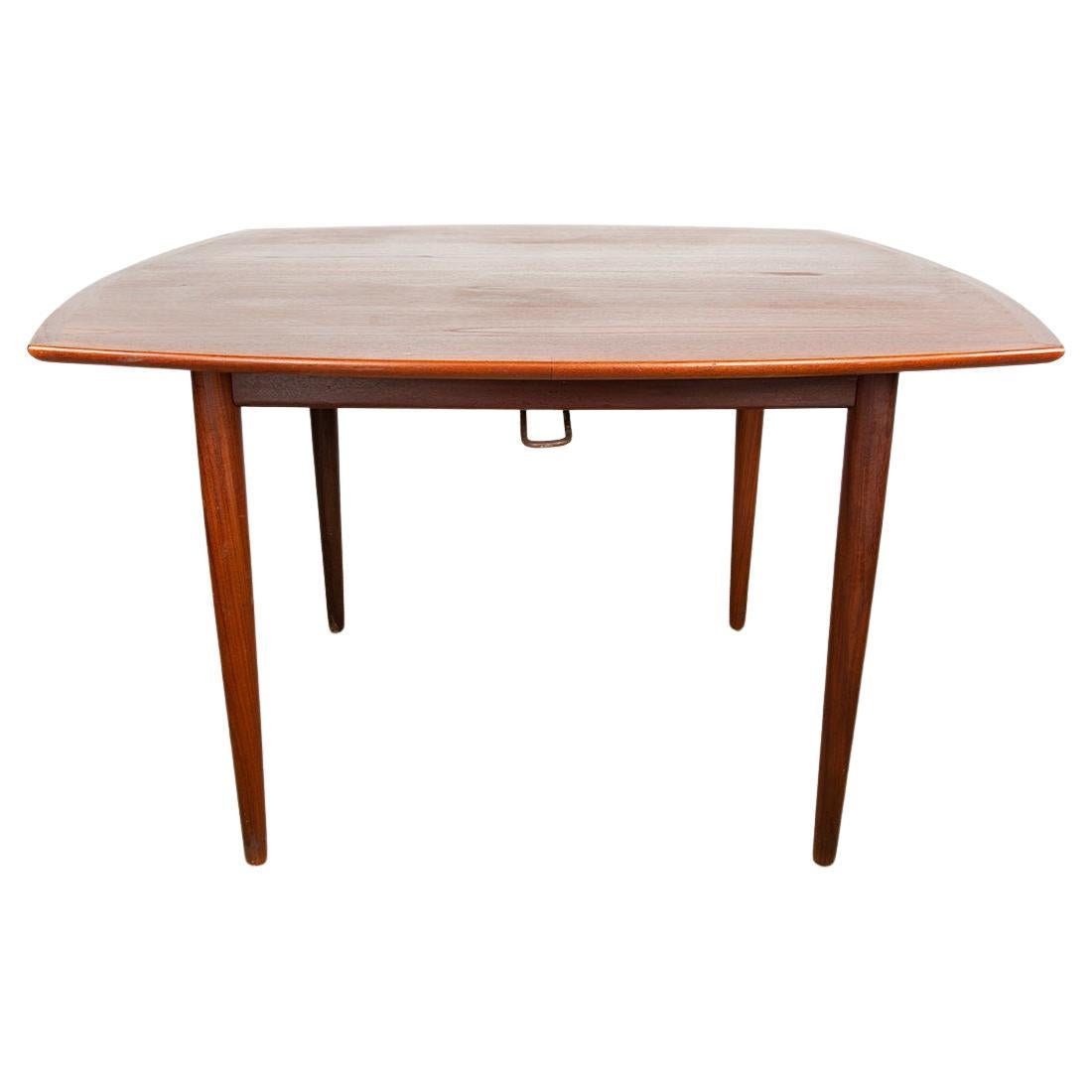 Large Danish Extendable Dining Table, 260 cm, in Teak by Henry Walter Klein 1960 For Sale