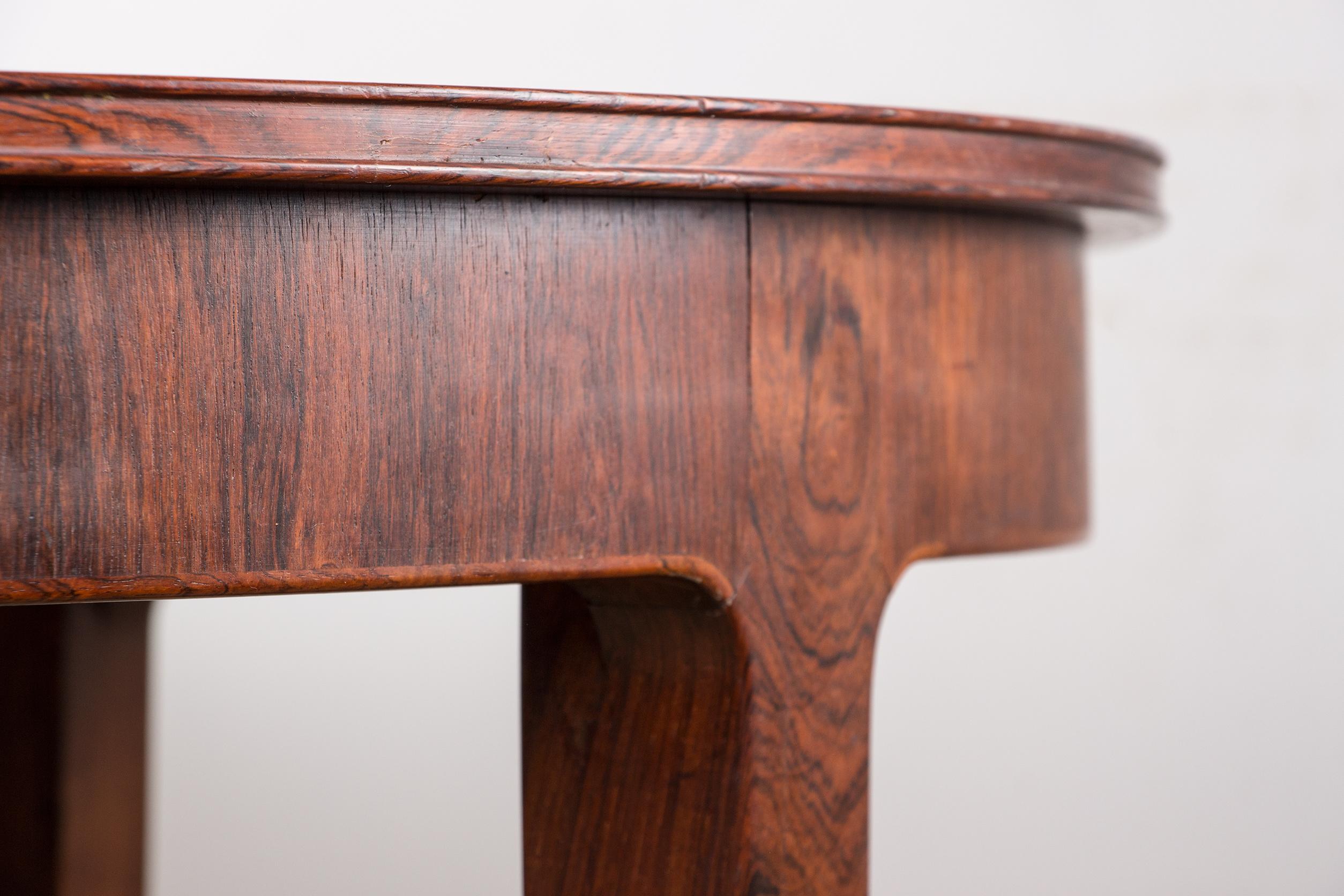 Grande table de salle à manger danoise extensible en bois de rose par Hugo Frandsen pour Spottrup. en vente 5