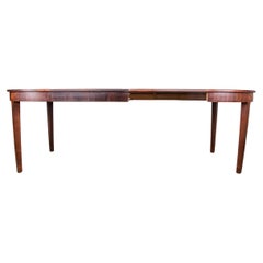 Vintage Large Danish extendable dining table in Rosewood by Hugo Frandsen for Spottrup.