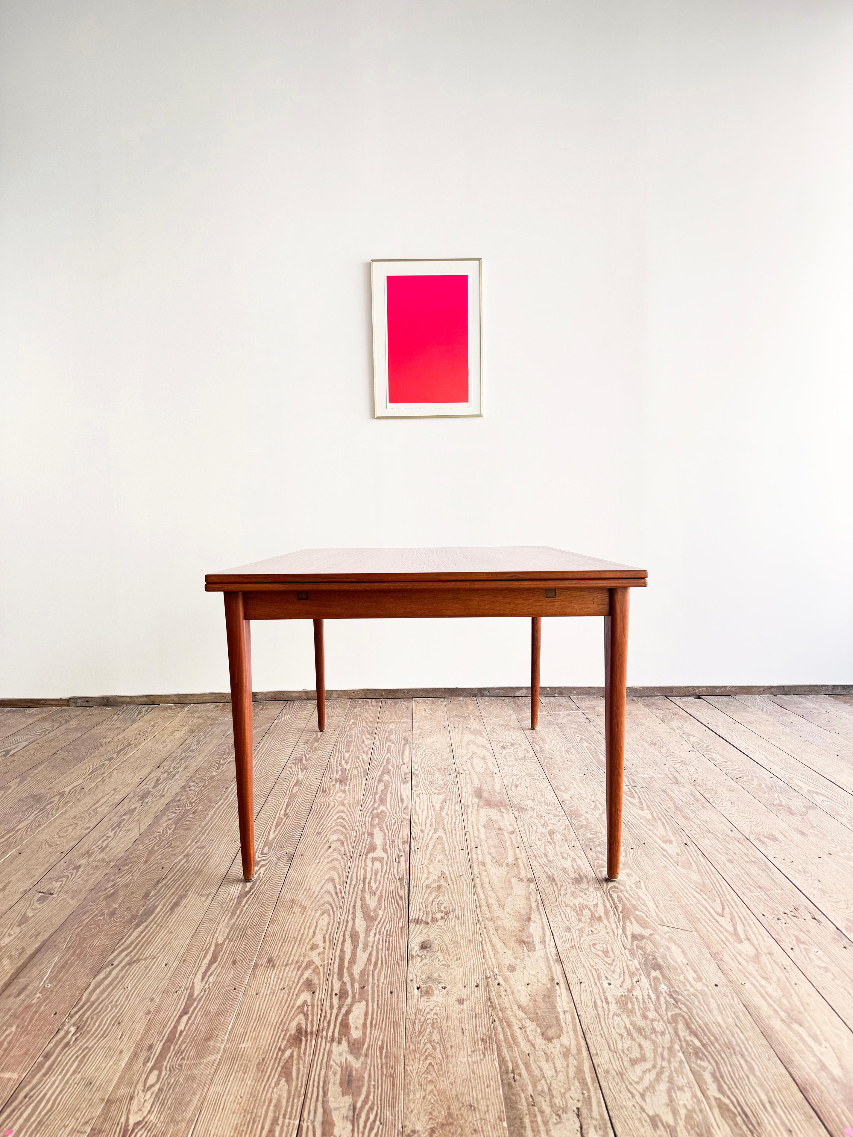 Hand-Carved Large Danish Extendable Dining Table in Teak by Niels O. Møller for J.L. Møller For Sale