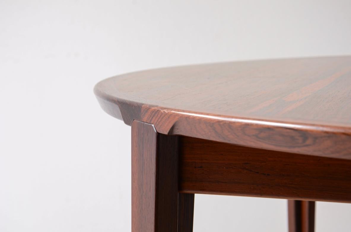 Wood Large danish extendable table For Sale