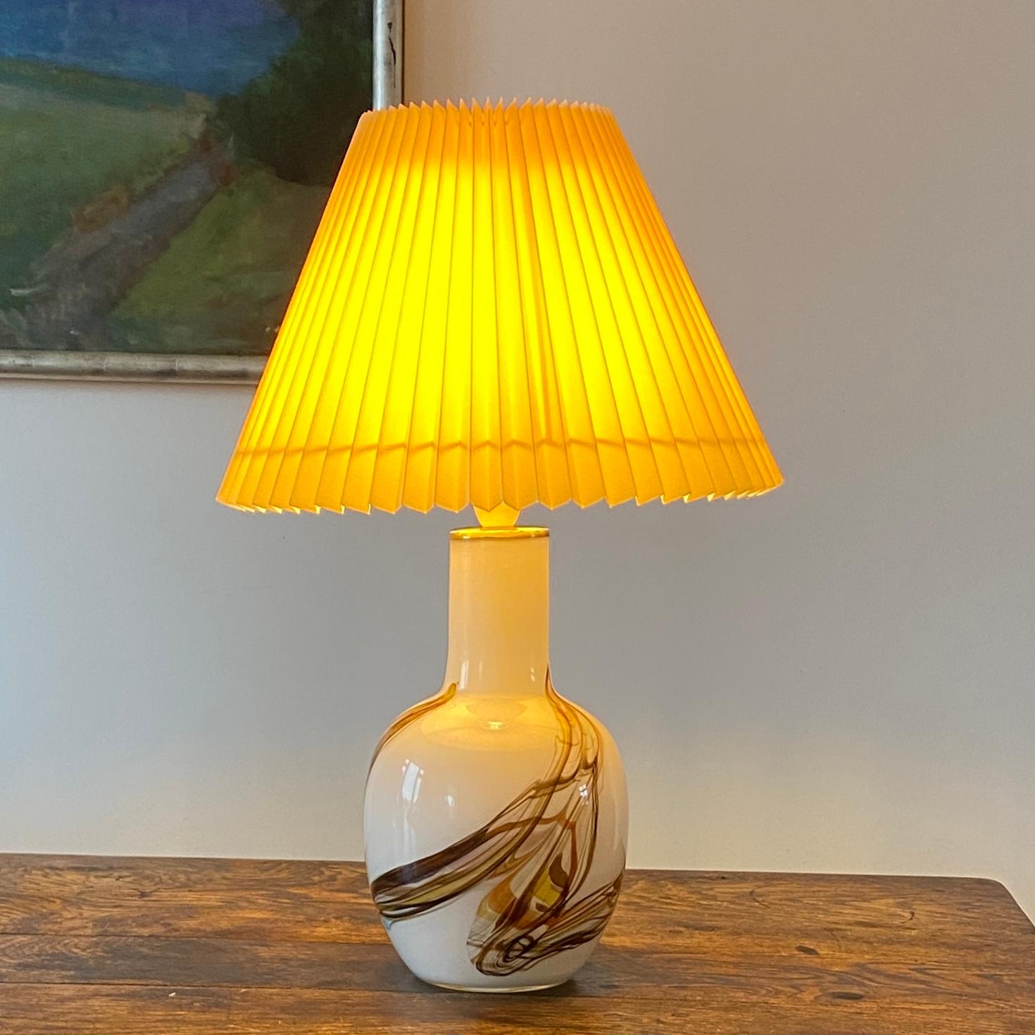Large Danish Glass Cascade Table Lamp by Per Lütken for Holmegaard For Sale 5