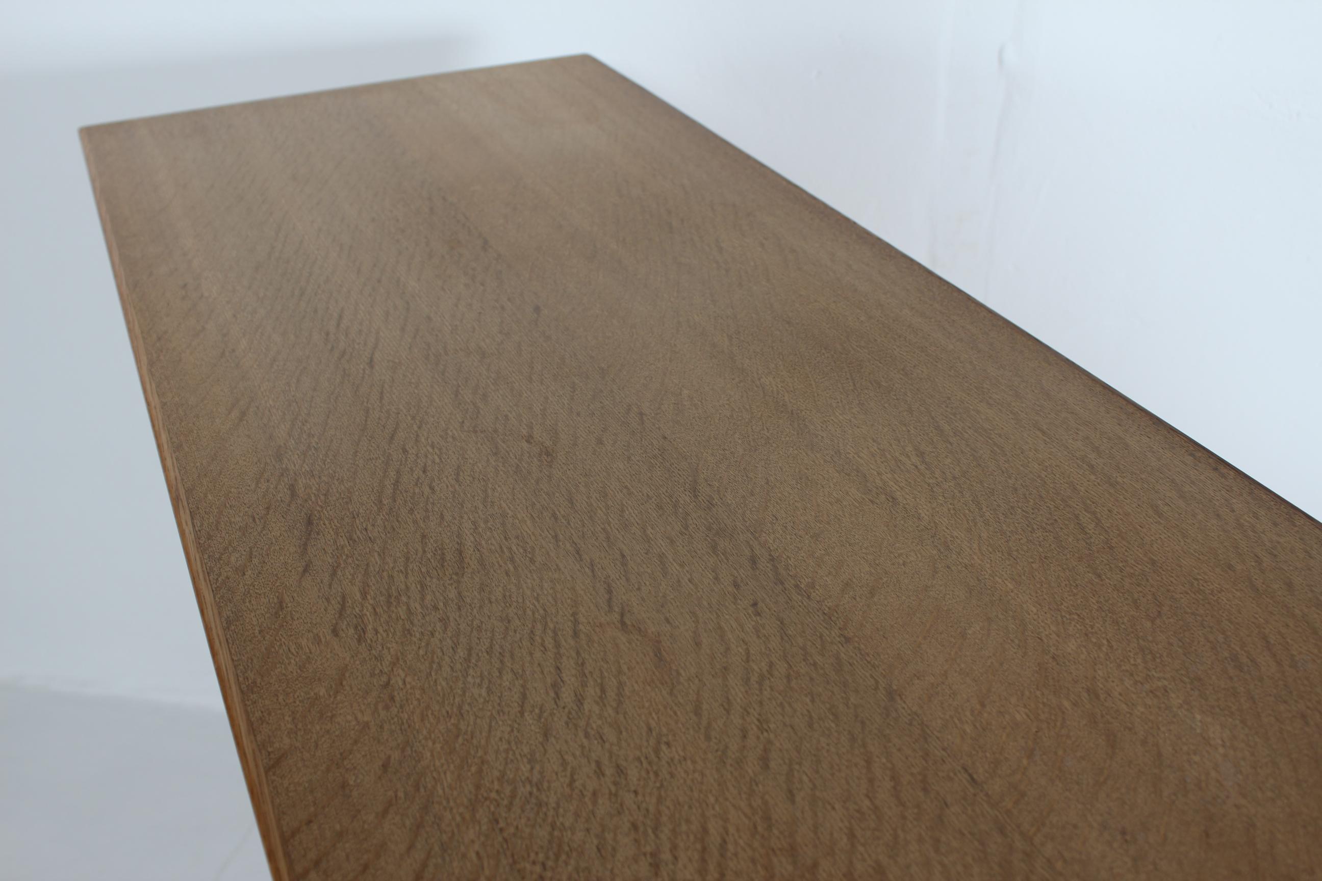 Large Danish Henning Kjærnulf Sideboard Oak with 4 Doors Brutalist Style 1970s For Sale 9