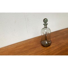 Large Danish Kluk Kluk Bottle in Glass from Holmegaard, 1970s