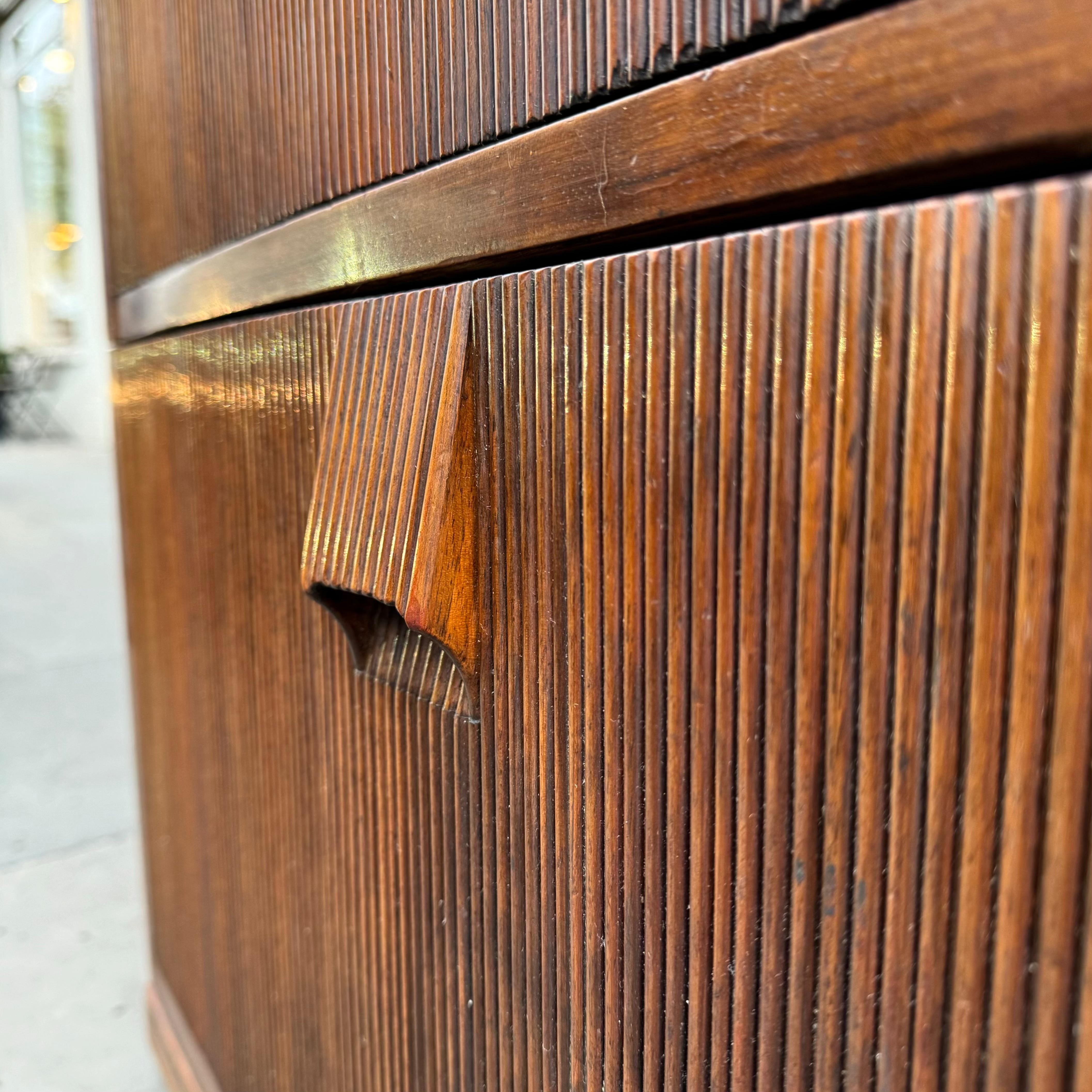 Large Danish Mahogany Cabinet In Fair Condition For Sale In London, GB