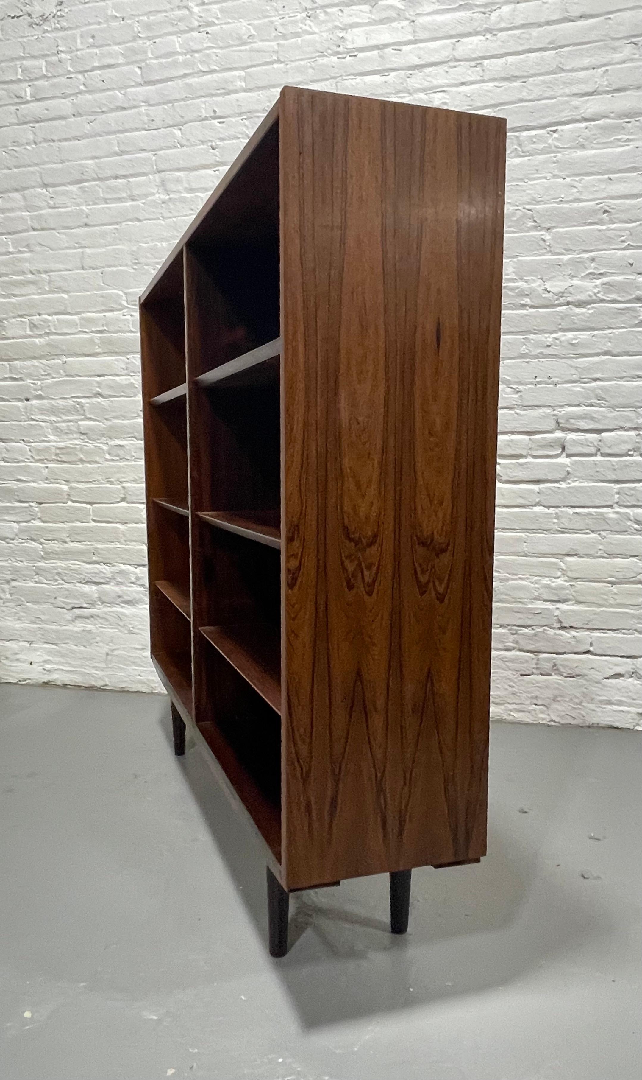 Rosewood Large DANISH Mid Century Modern ROSEWOOD BOOKCASE, c. 1960's For Sale
