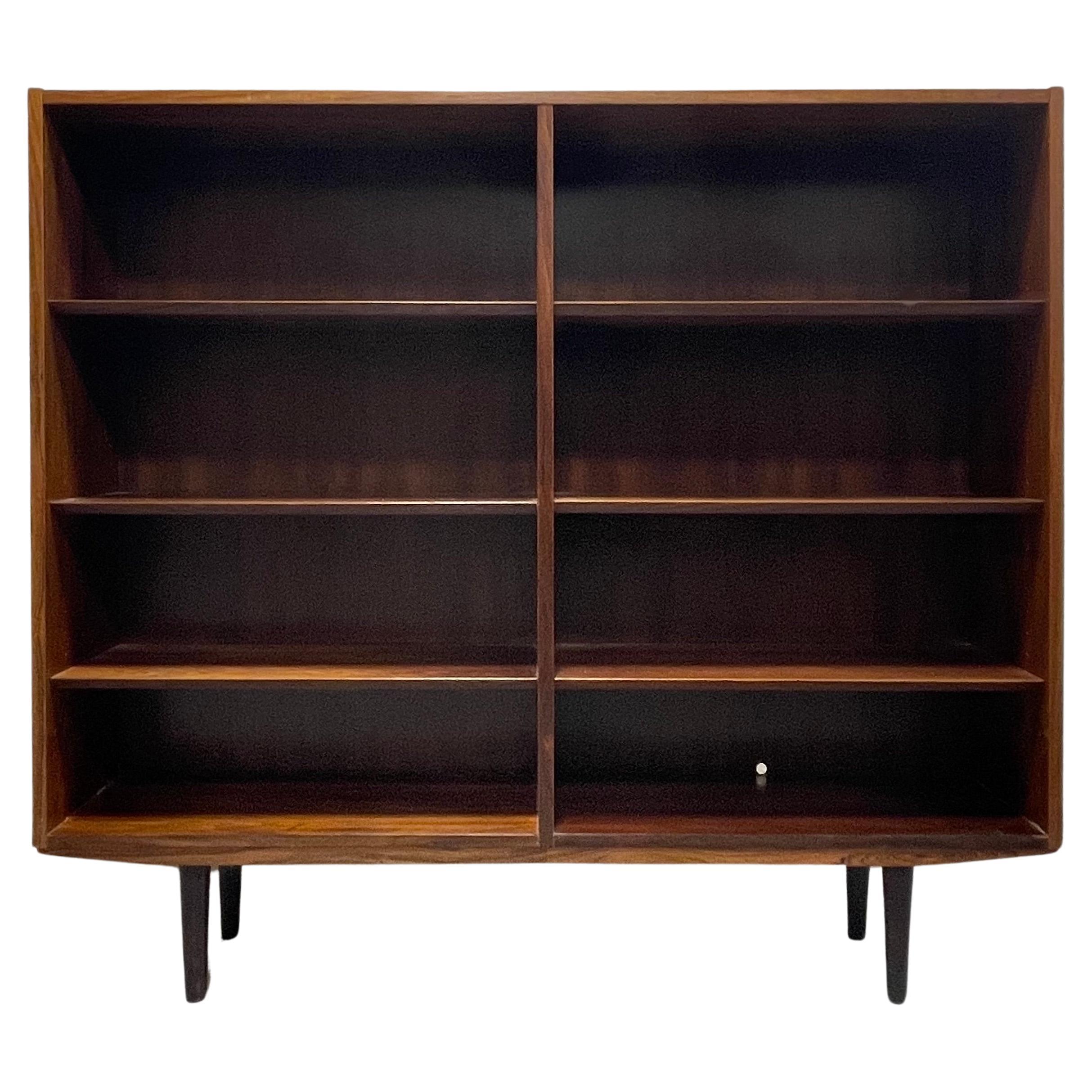 Large DANISH Mid Century Modern ROSEWOOD BOOKCASE, c. 1960's For Sale