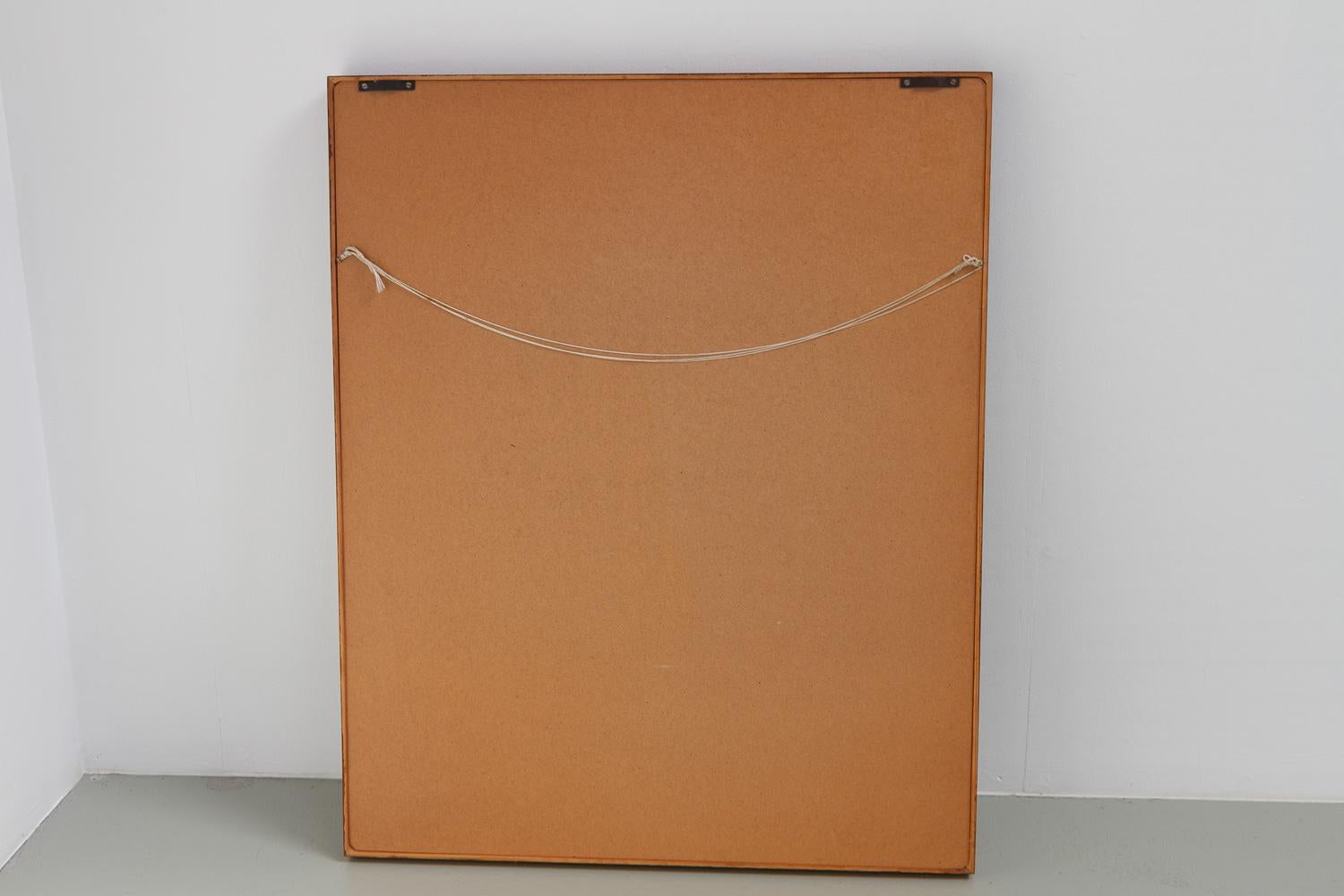 Bois de rose Grand miroir danois en bois de rose moderne du milieu du siècle, années 1960. en vente