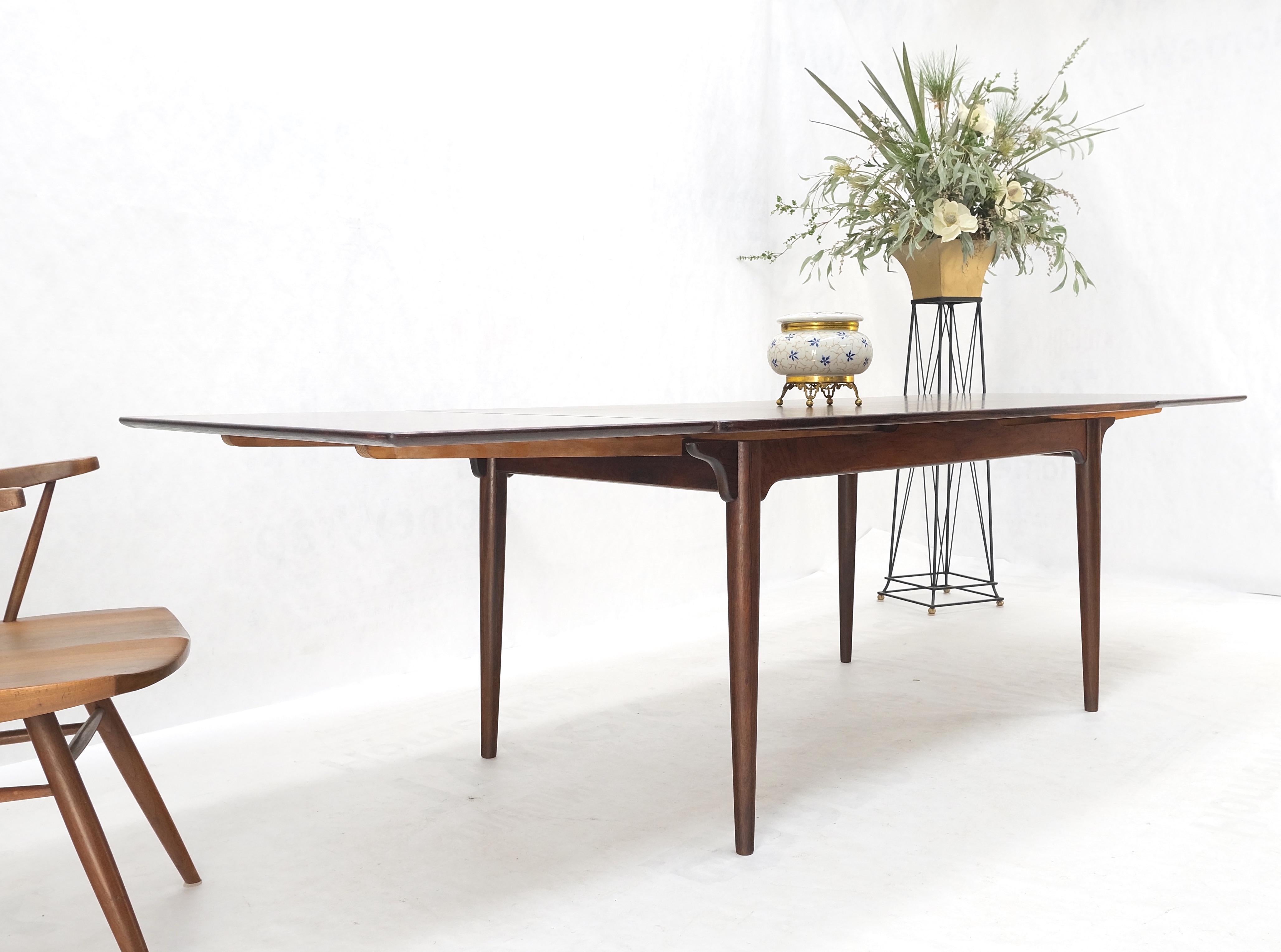 Large Danish Mid-Century Modern Rosewood Refectory Leaves Dining Table Mint! For Sale 10