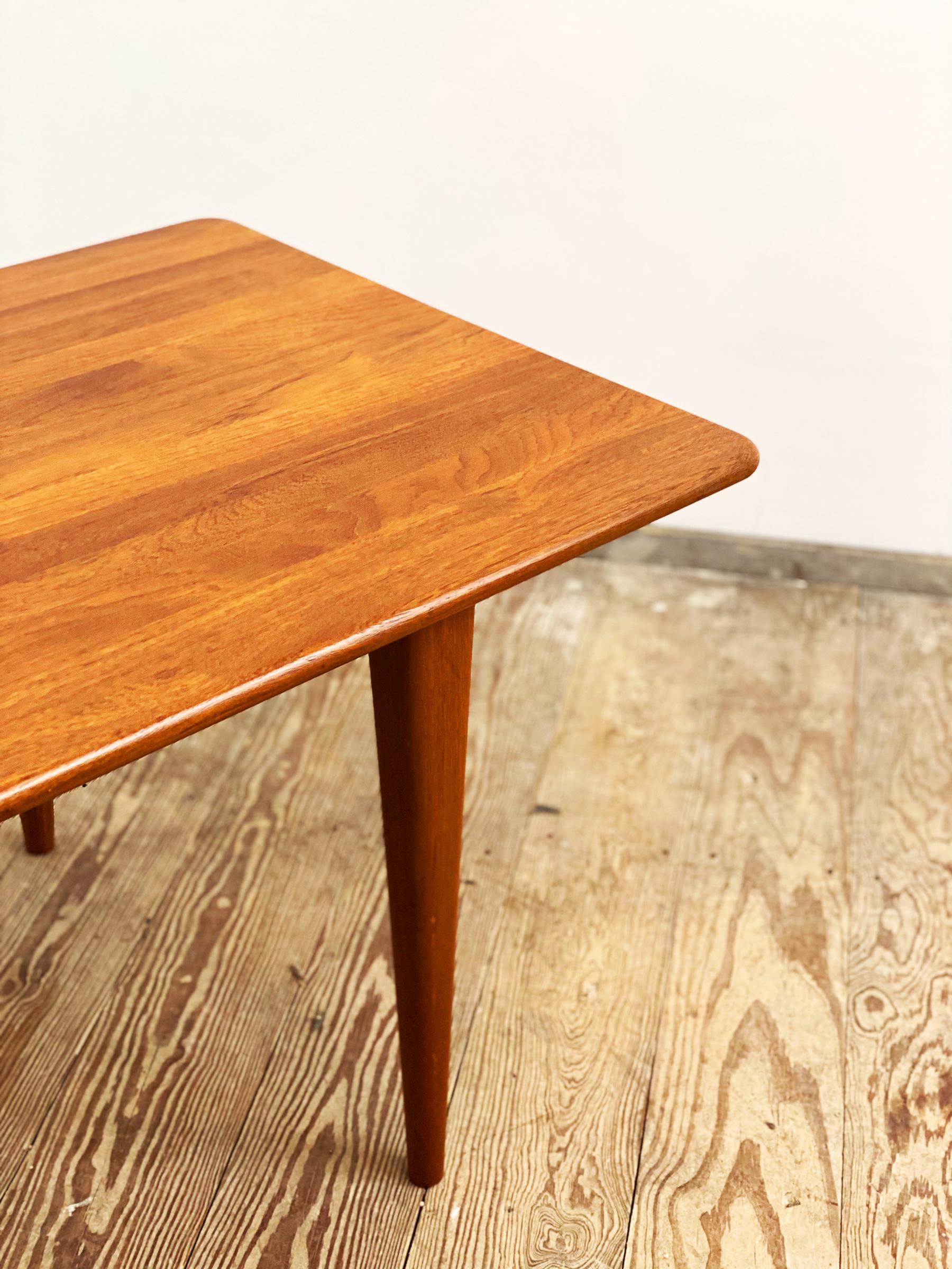 Large Danish Mid-Century Modern Teak Wood Coffee Table, Denmark, 1950s 3