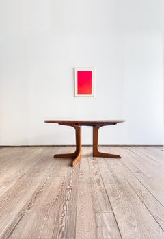 Large Danish Mid-Century Oval Dining Table in Teak, Extendable, Denmark, 1960s