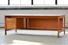 Large Danish Midcentury Writing Desk by Henning Jensen & Torben Valeur