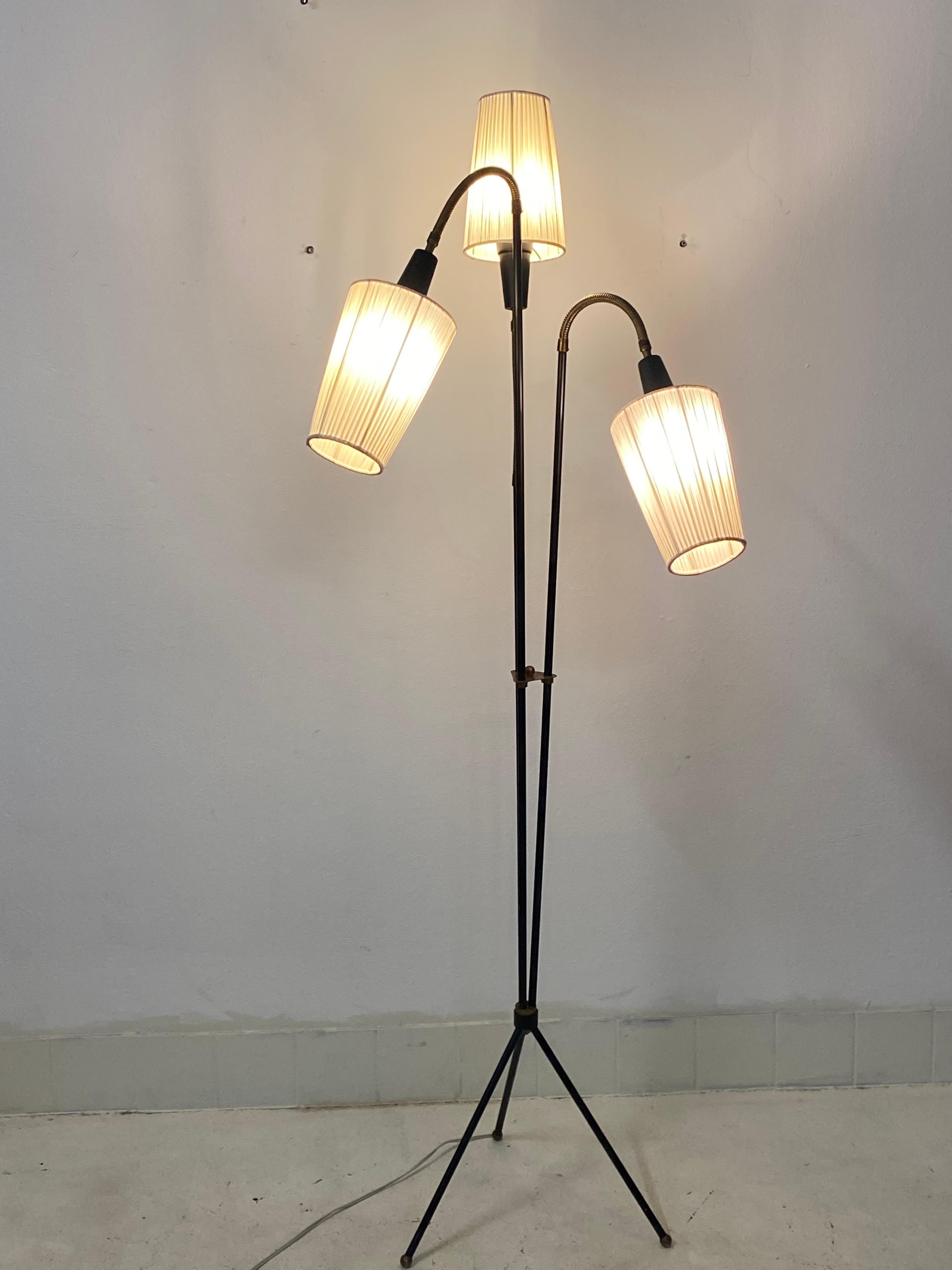 Large Danish Midcentury Floor Lamp 9