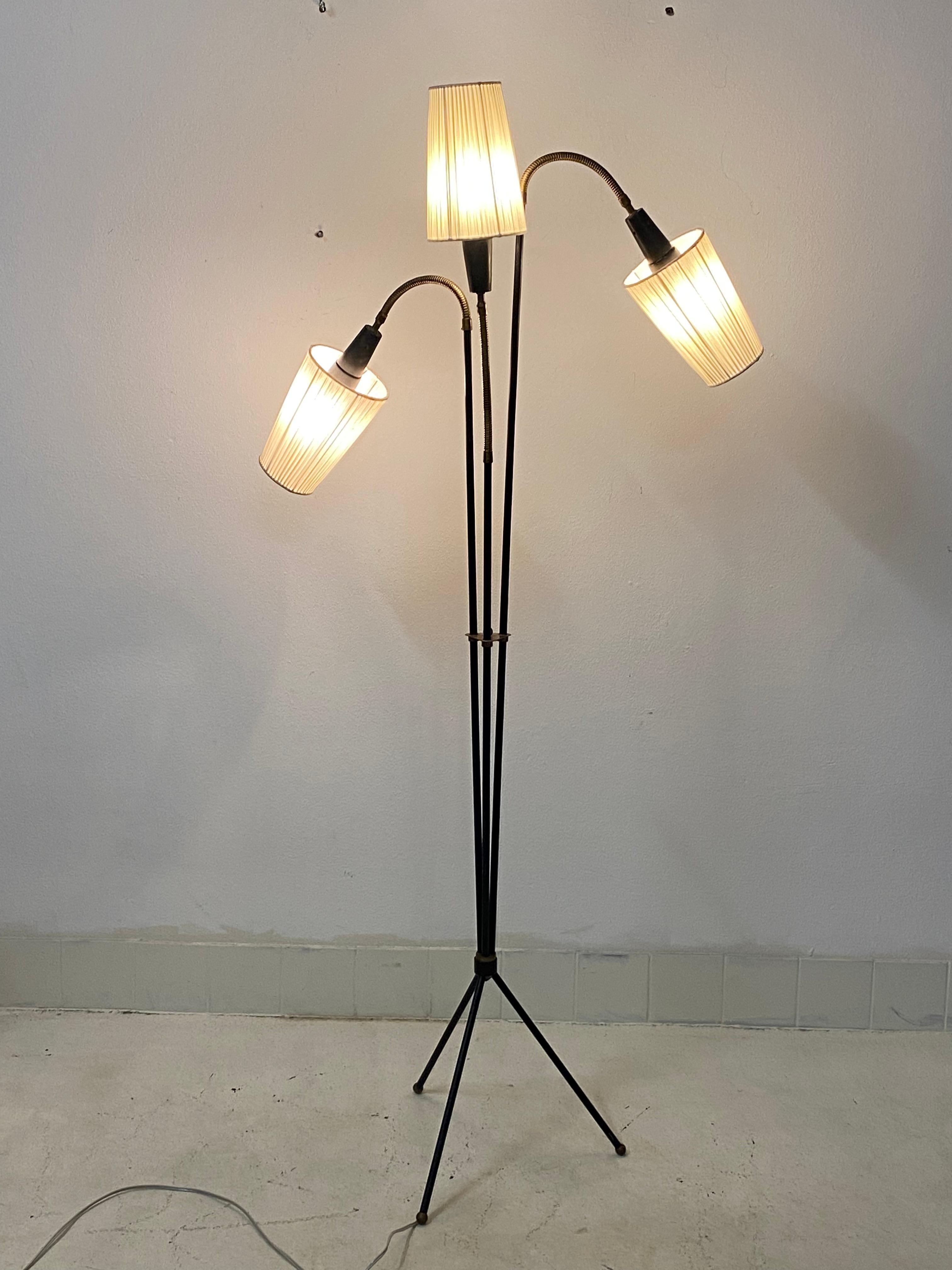 Large Danish Midcentury Floor Lamp 10