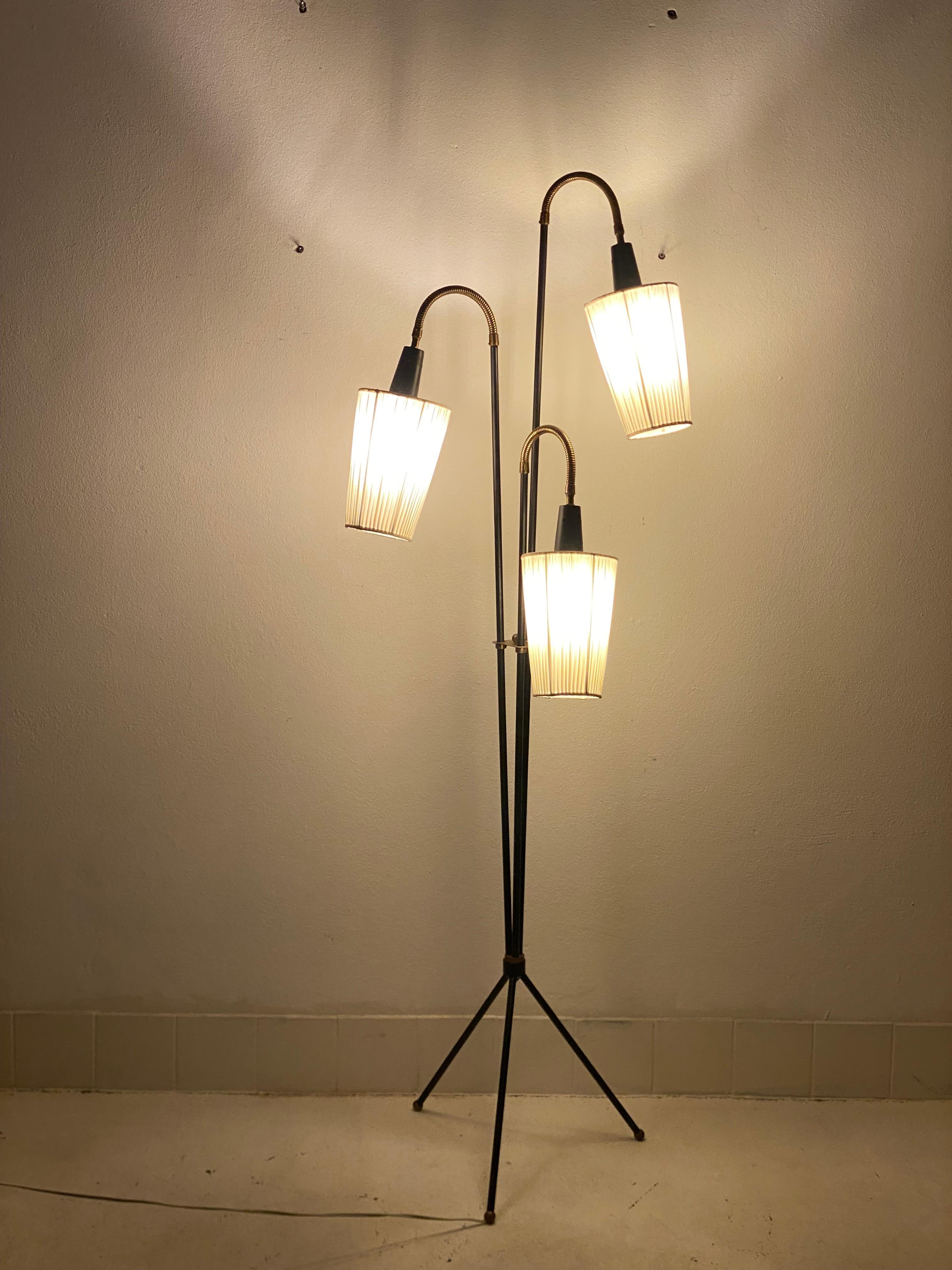 Large Danish Midcentury Floor Lamp 11